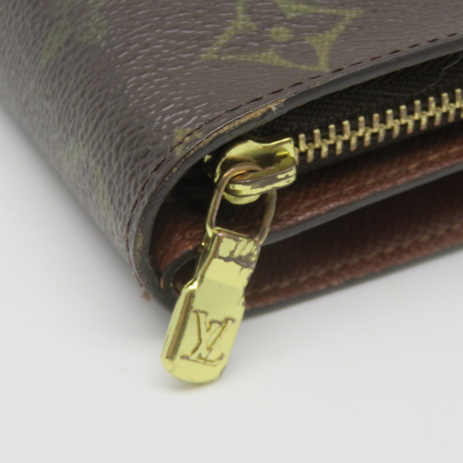 LOUIS VUITTON Monogram Wallet金扣錢包棕色