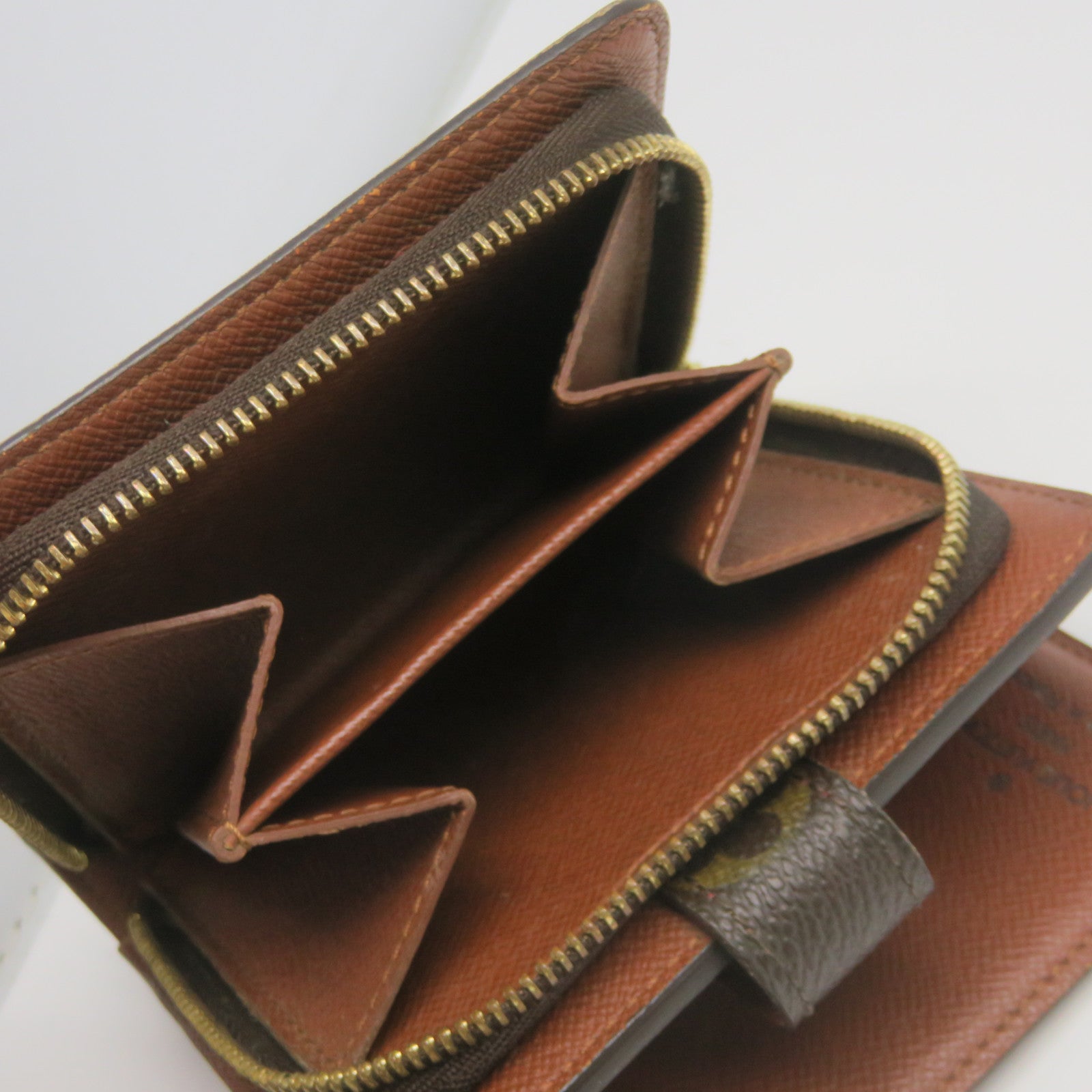 LOUIS VUITTON Monogram Wallet金扣錢包棕色