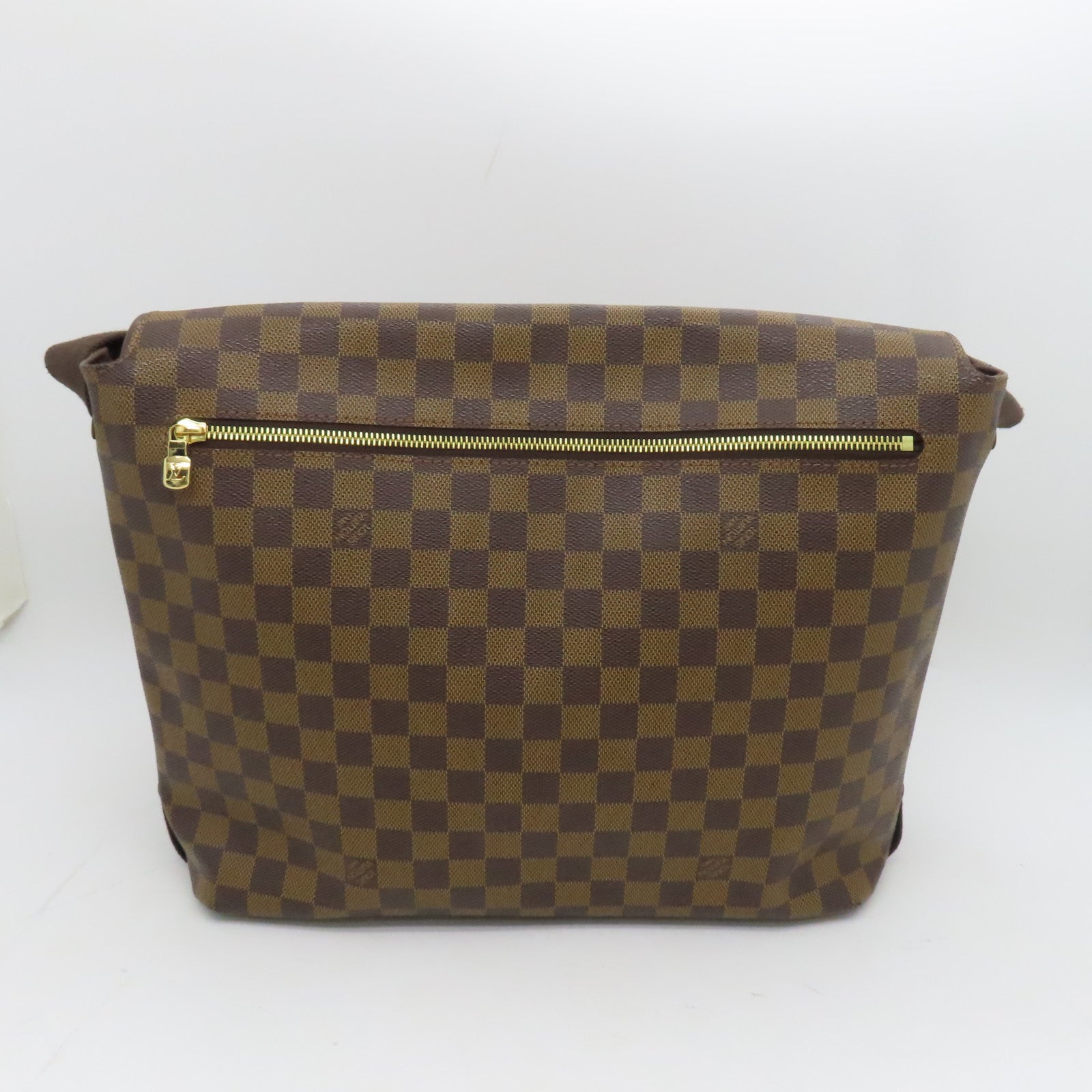 LOUIS VUITTON Damier Brooklyn GM金扣肩背袋啡色