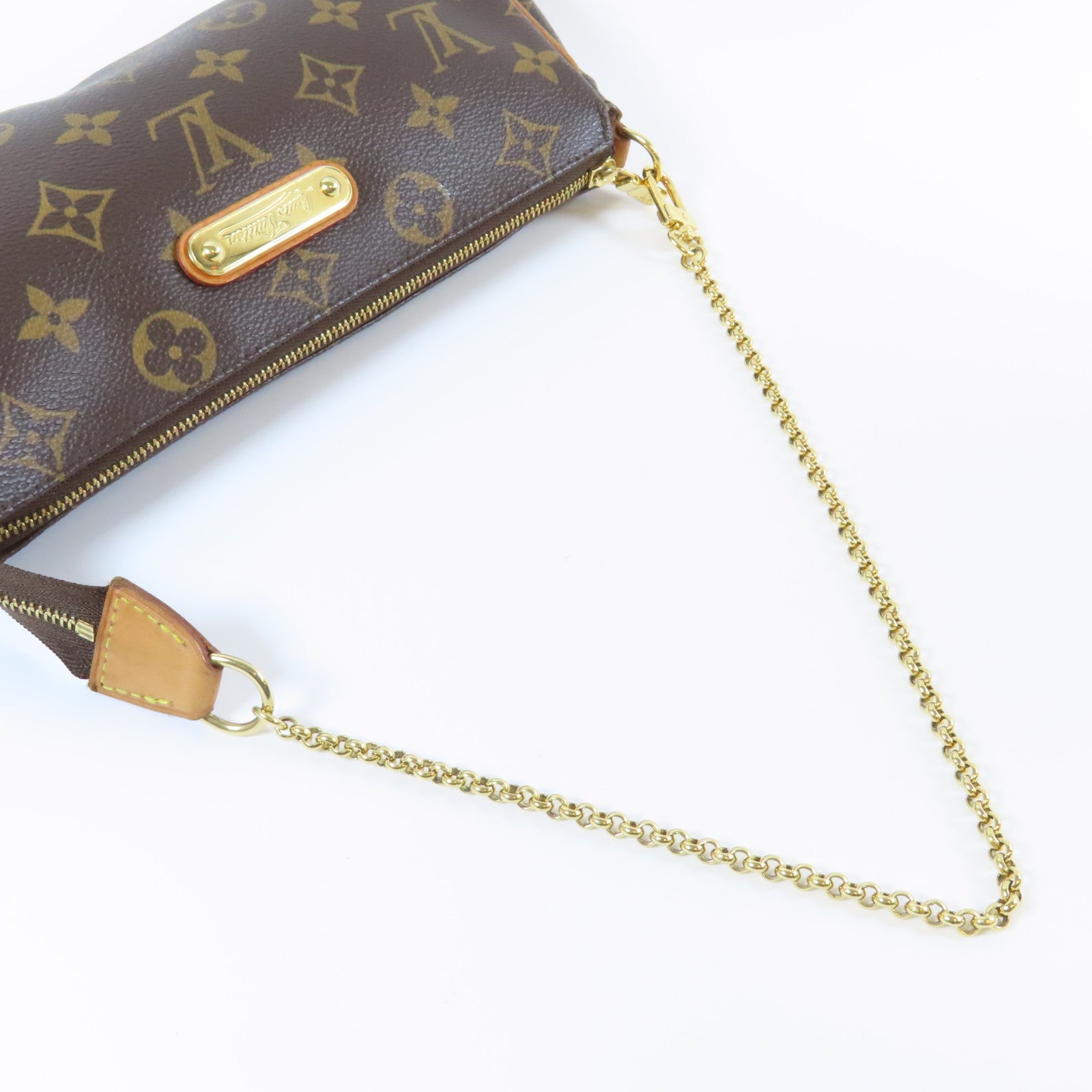 LOUIS VUITTON Monogram Eva金扣手挽肩背兩用袋啡色