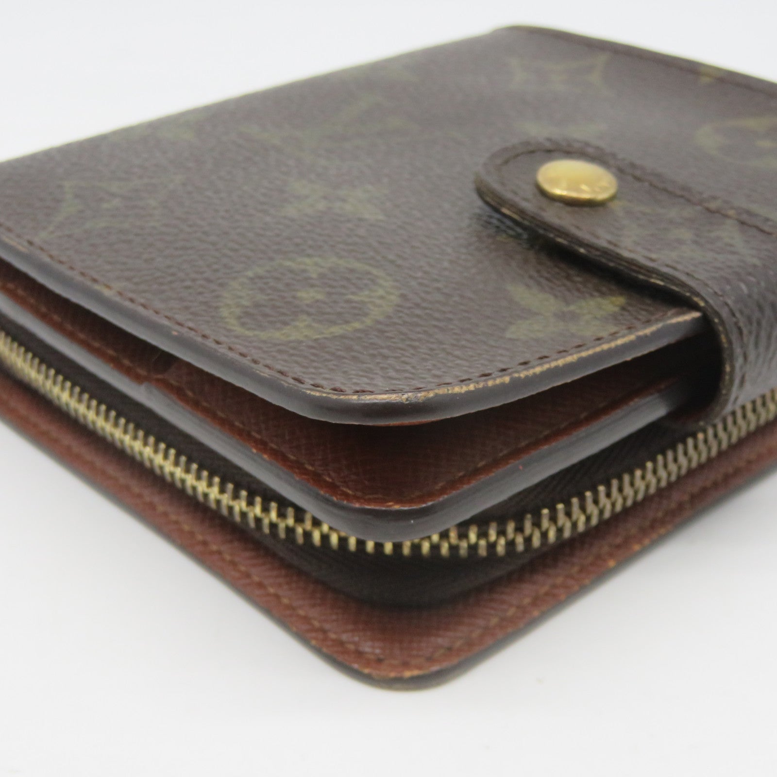 LOUIS VUITTON Monogram Wallet金扣錢包棕色