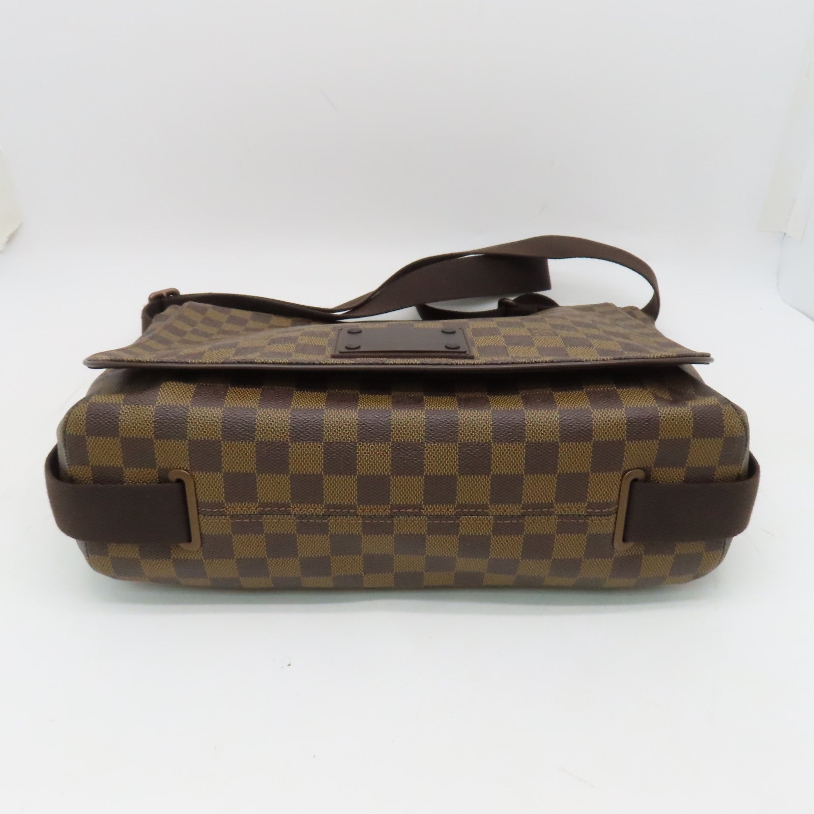 LOUIS VUITTON Damier Brooklyn GM金扣肩背袋啡色