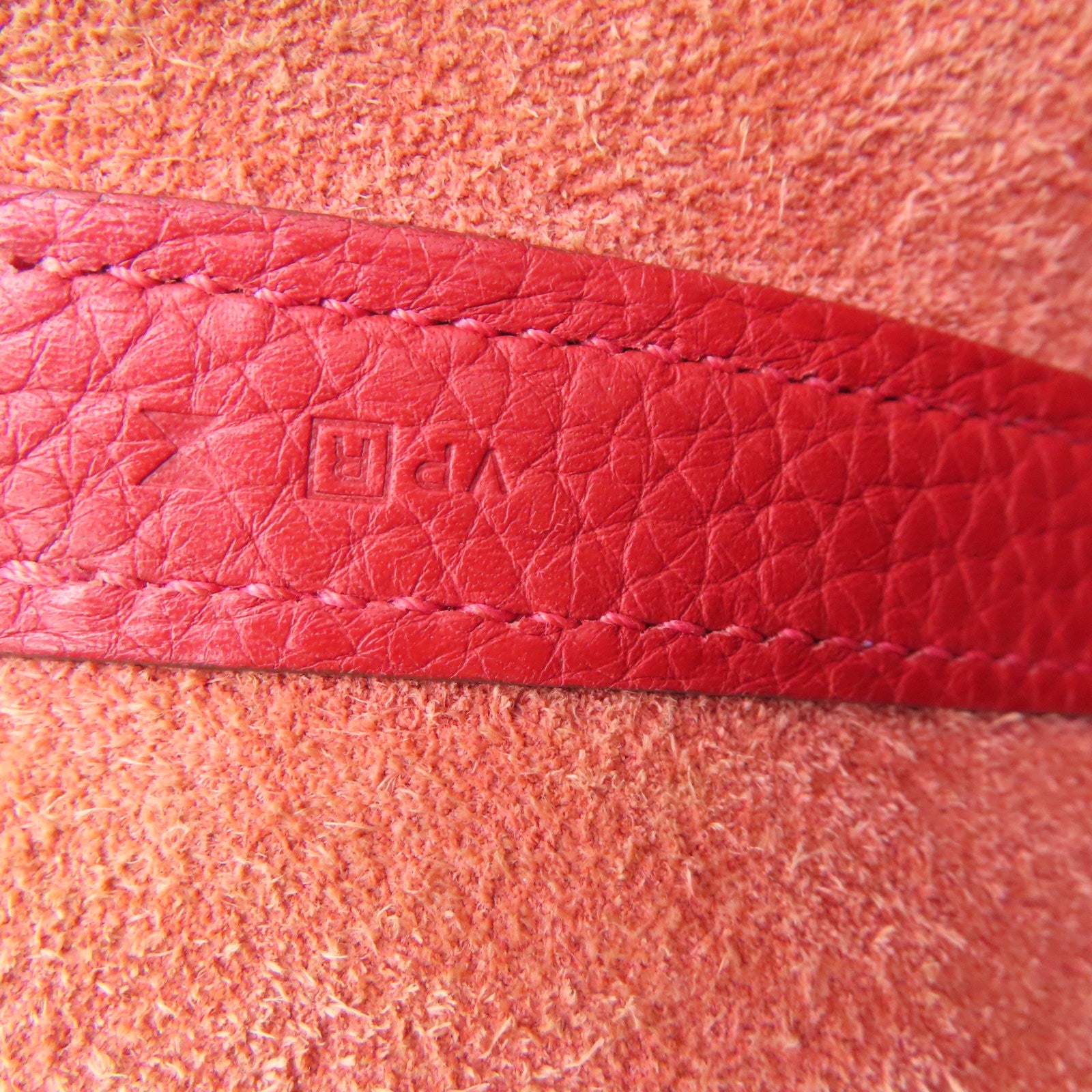 HERMES Taurillon Clemence皮革Picotin GM銀扣手挽袋法拉利紅色