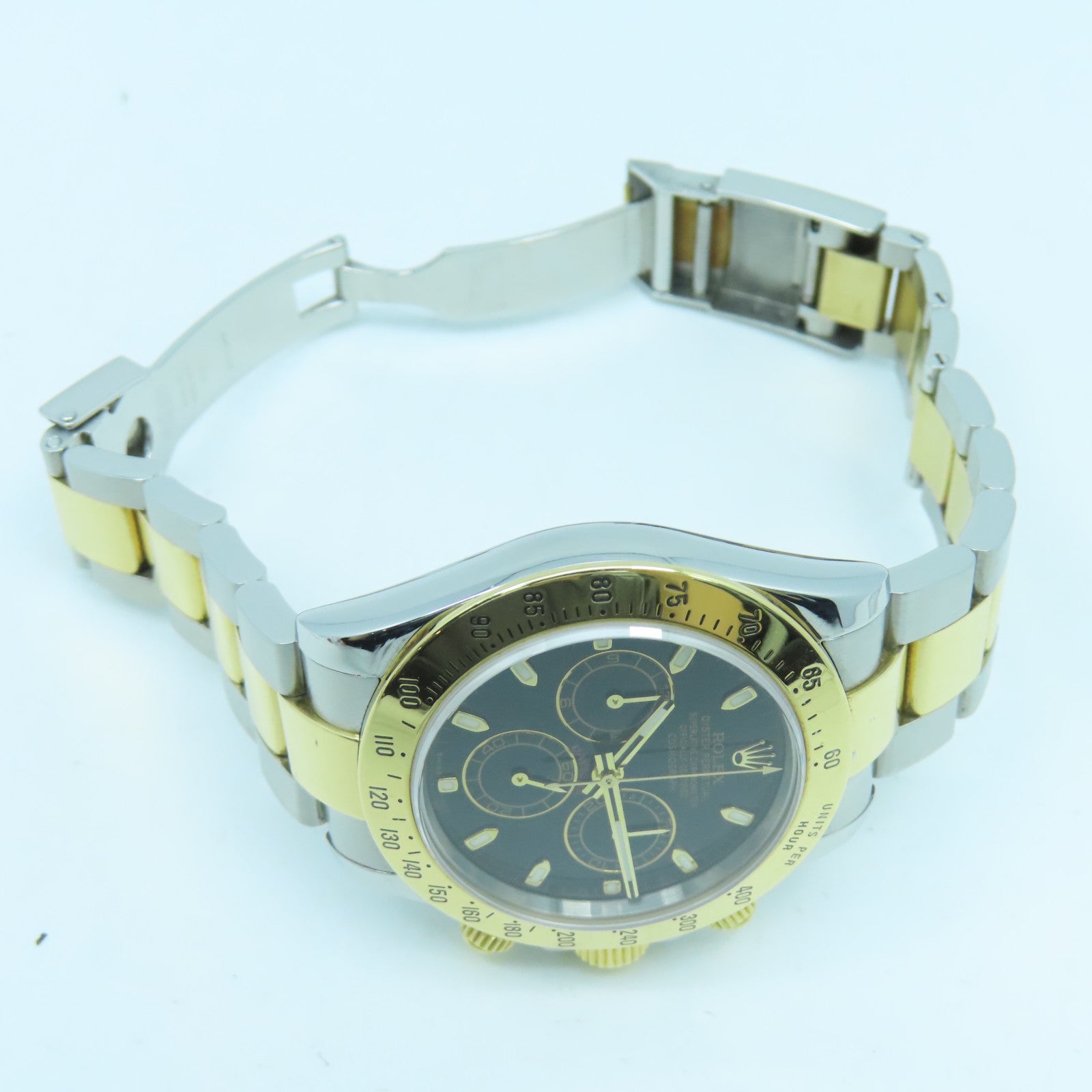 ROLEX Daytona 40mm Automatic Watch18K/不鏽鋼手錶自動機芯黑色