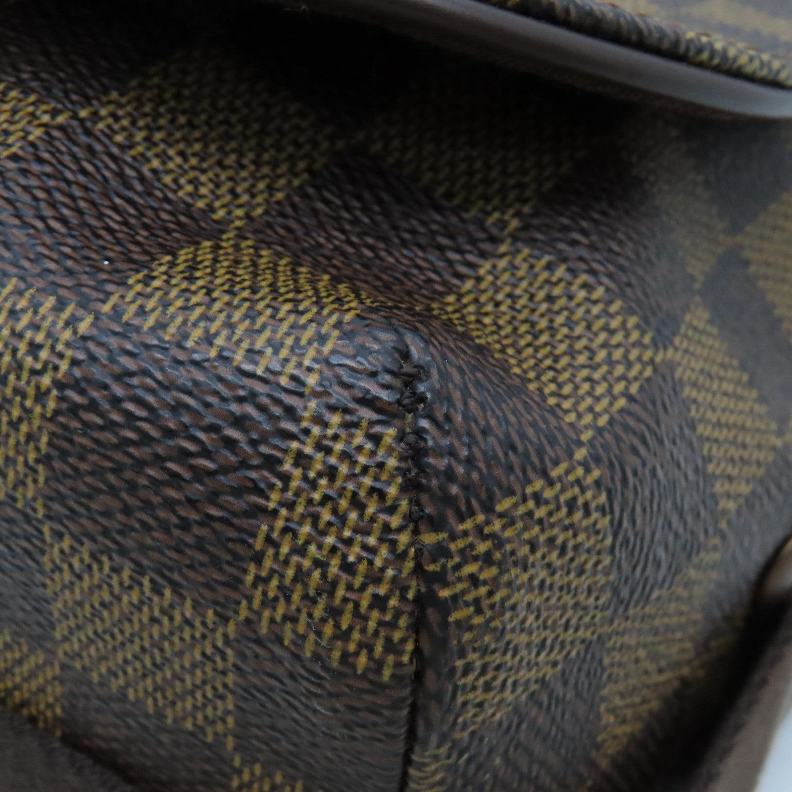 LOUIS VUITTON Damier Brooklyn GM金扣肩背袋啡色