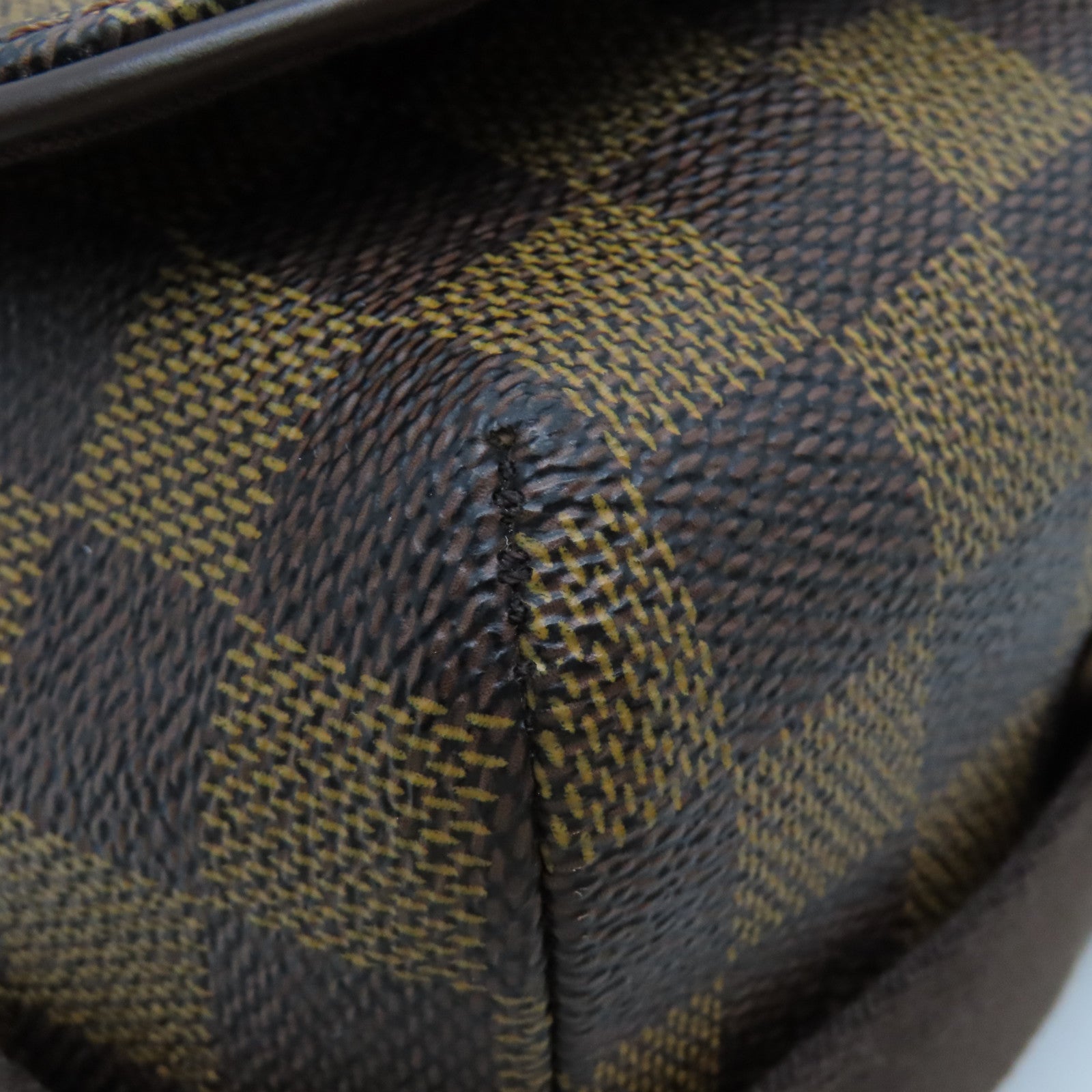 LOUIS VUITTON Damier Brooklyn GM金扣肩背袋啡色