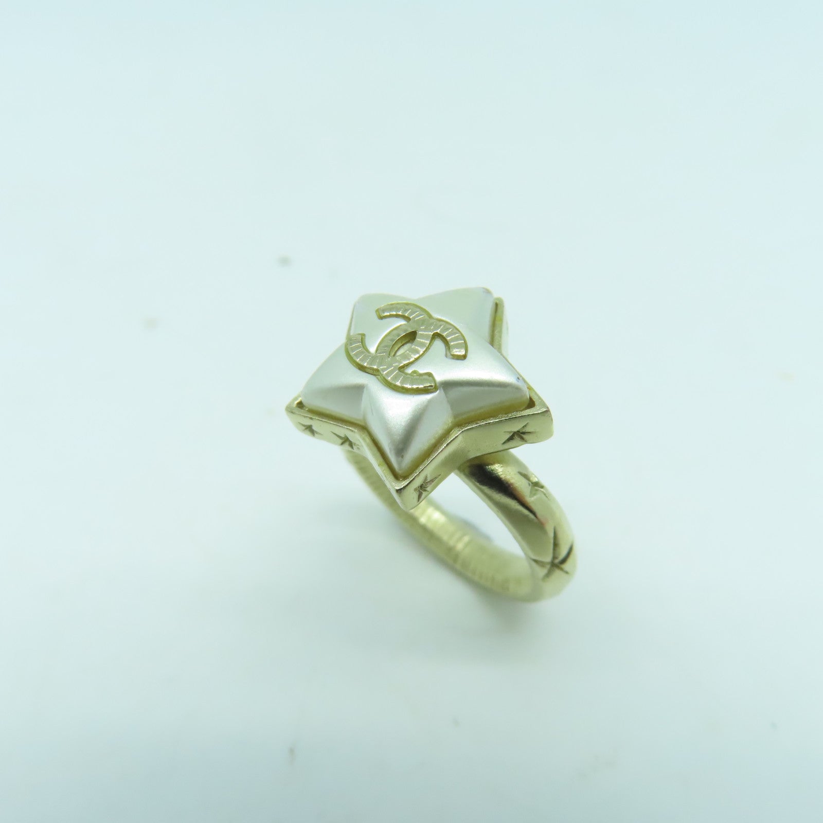 CHANEL 金屬Ring戒指US#5金色/銀色