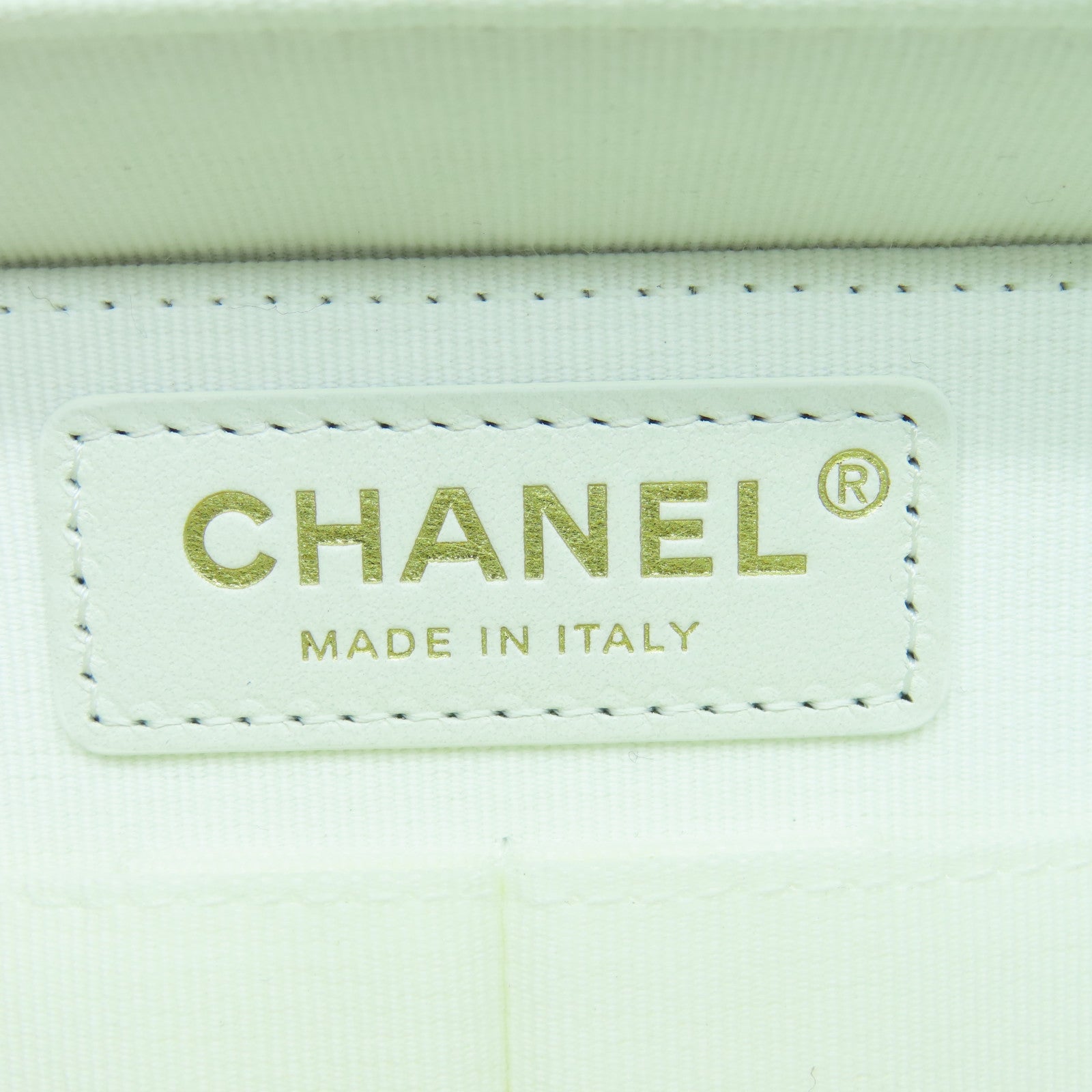 CHANEL 菱格Caviar皮革2way Shoulder bag金扣手挽肩背兩用袋白色