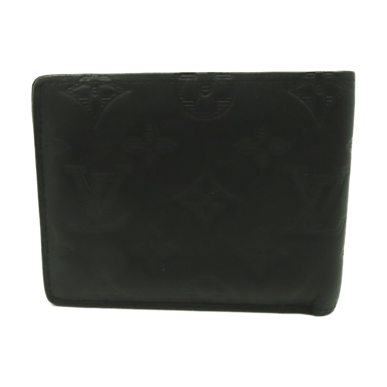 LOUIS VUITTON Monogram Shadow Multiple Wallet錢包黑色