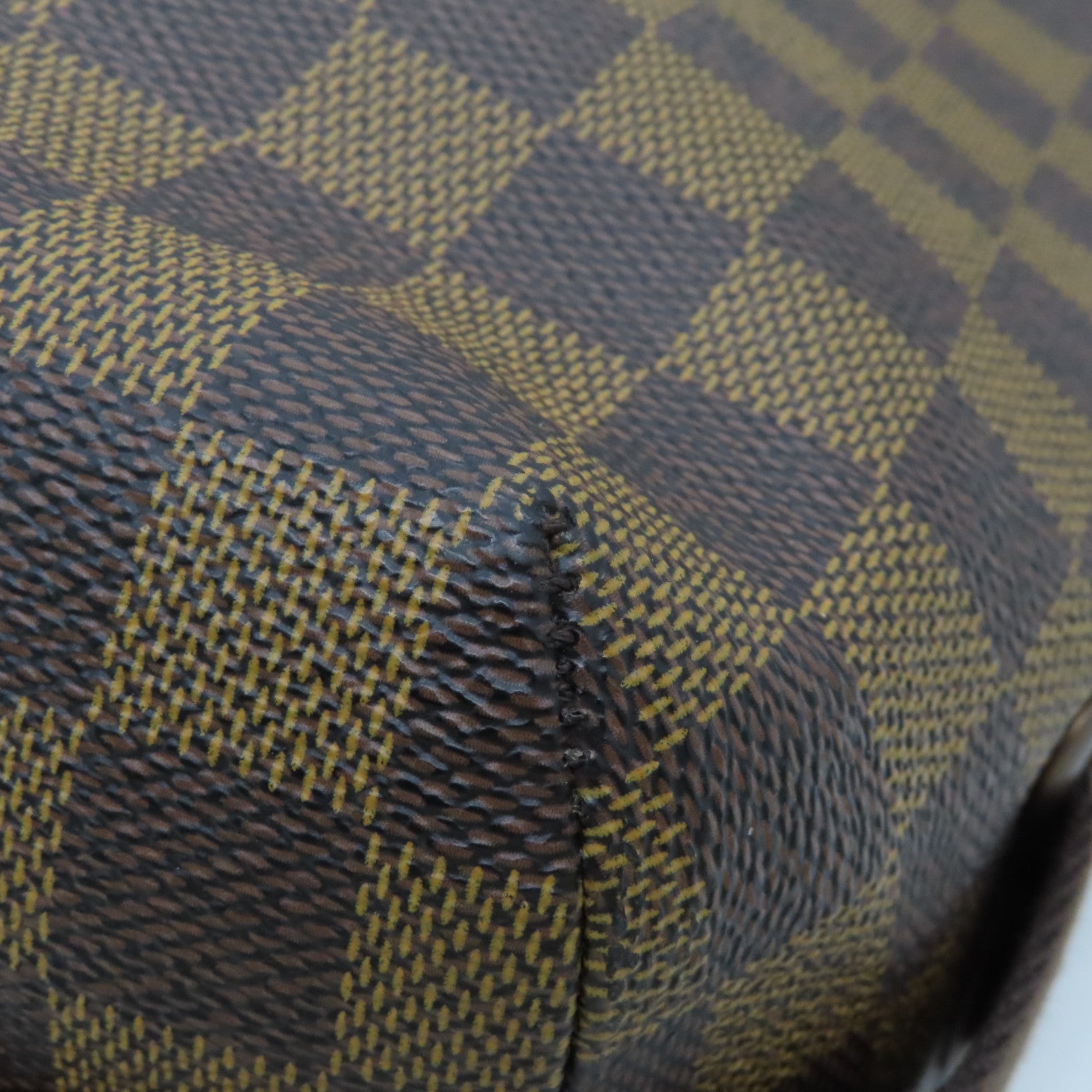 LOUIS VUITTON Damier Brooklyn GM金扣肩背袋啡色