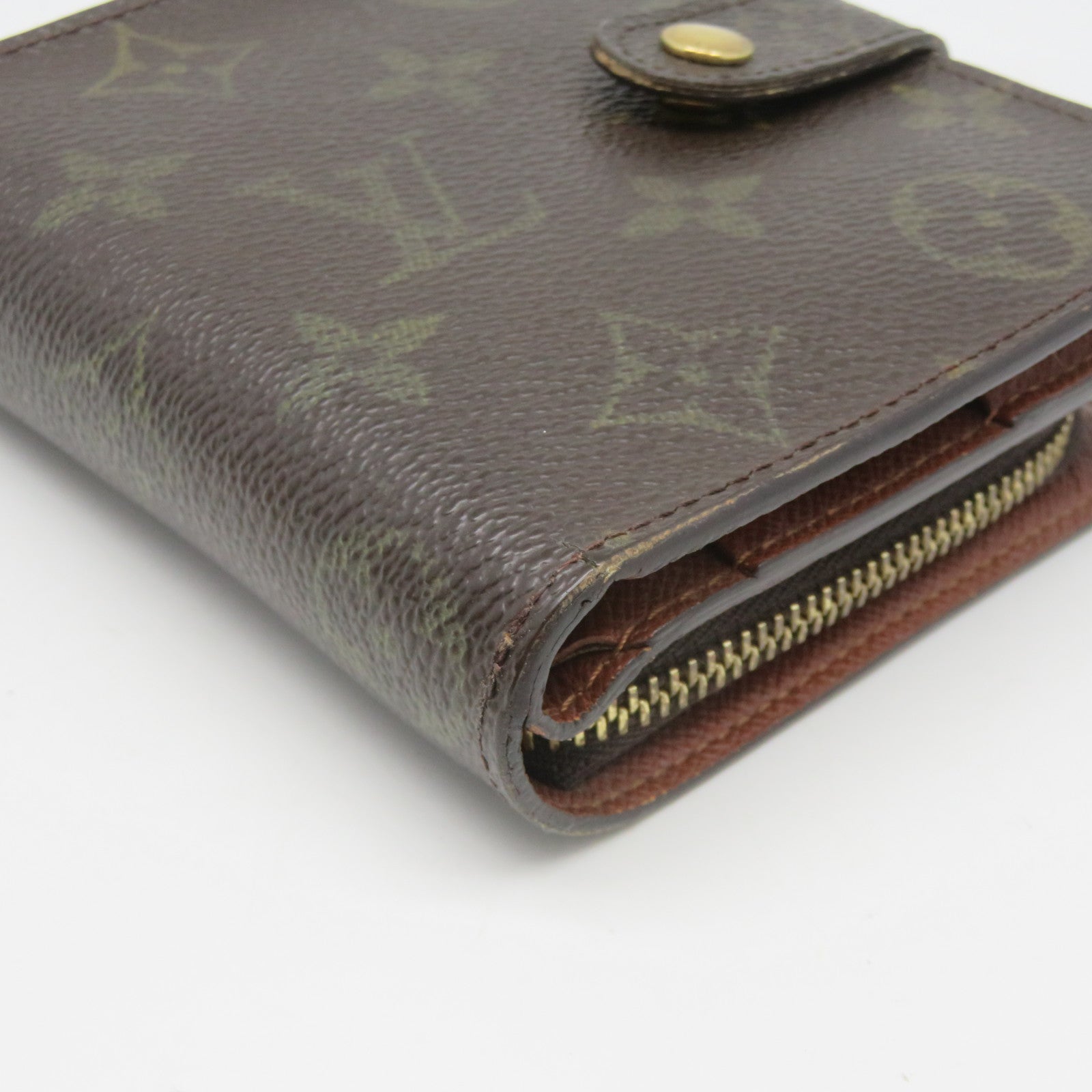 LOUIS VUITTON Monogram Wallet金扣錢包棕色