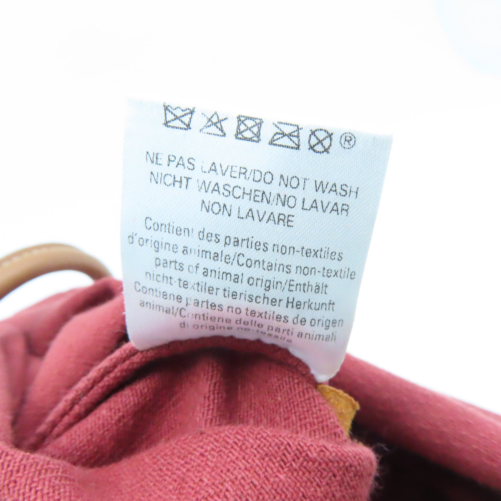 HERMES 帆布Aline MM银扣肩背袋Rouge H酒红色