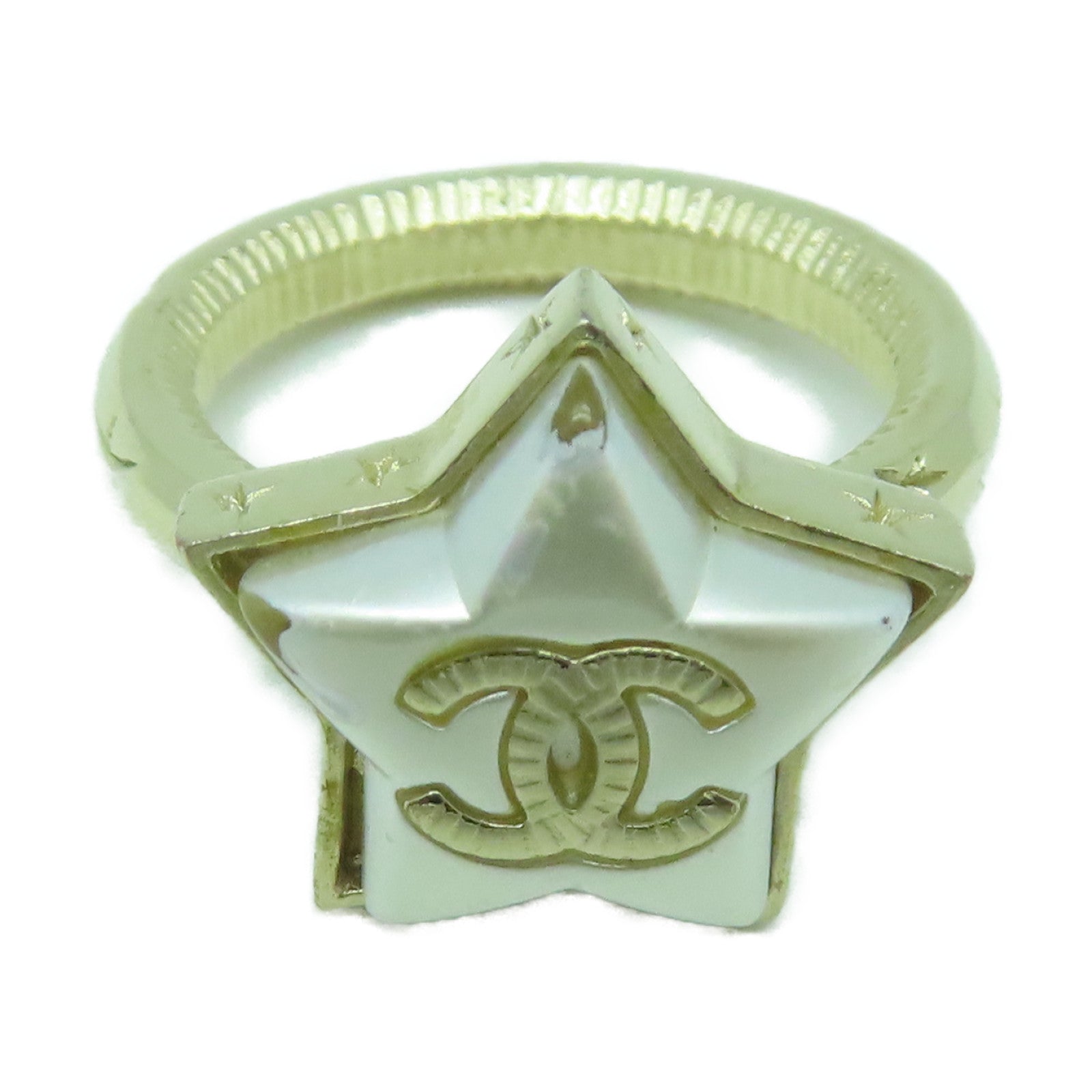CHANEL 金屬Ring戒指US#5金色/銀色