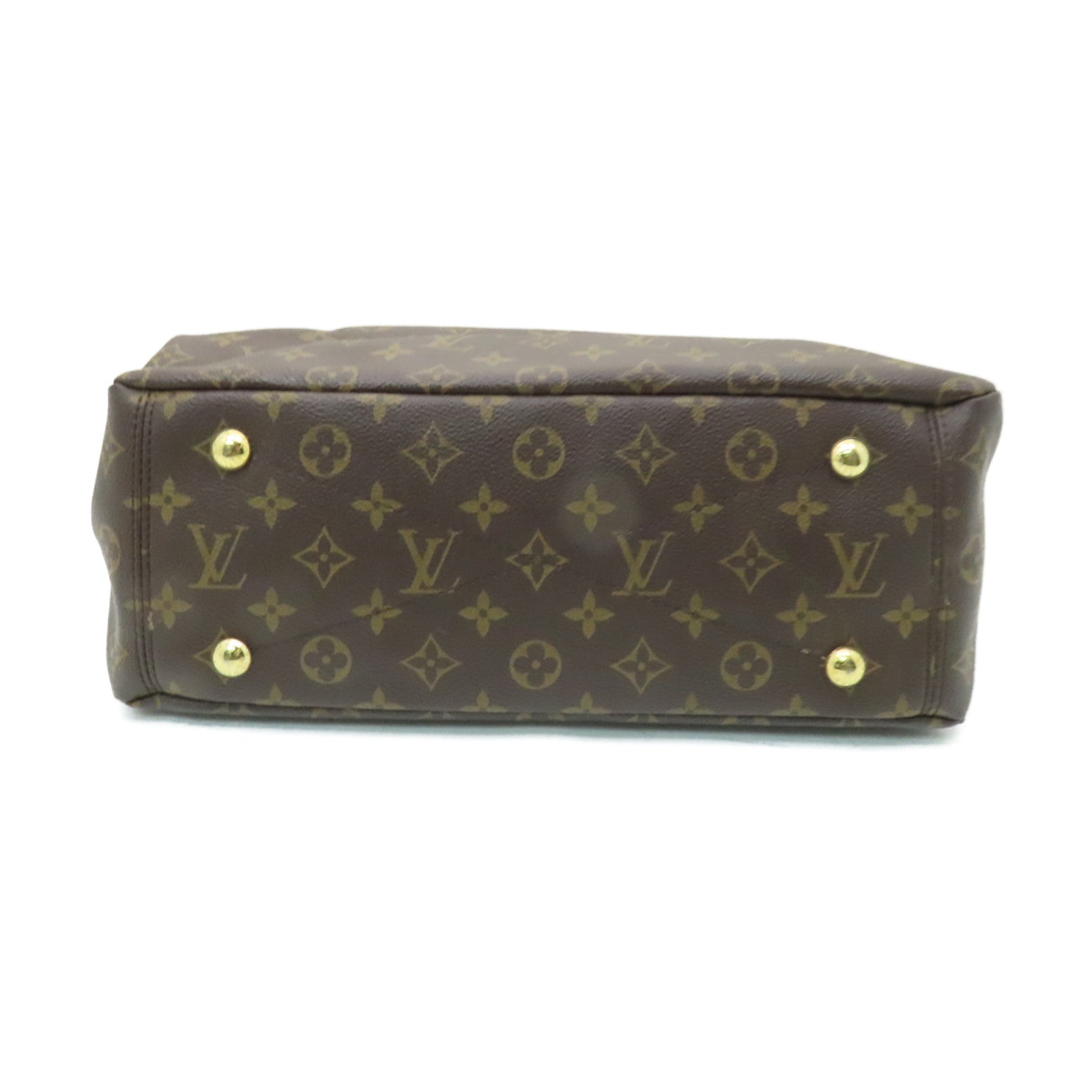LOUIS VUITTON Monogram Pallas MM金扣手挽肩背兩用袋酒紅色