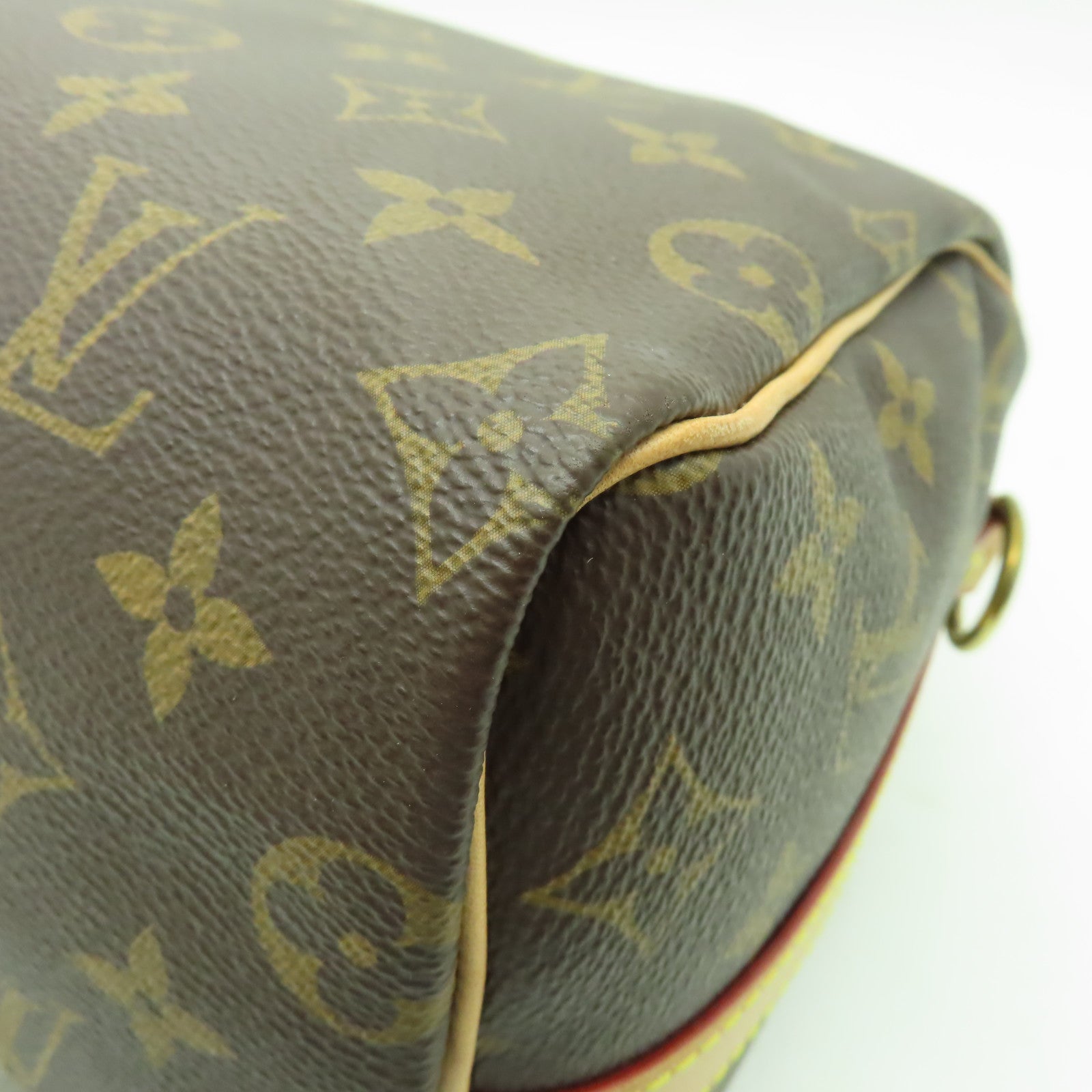 LOUIS VUITTON Monogram Speedy 25金扣手挽肩背兩用袋啡色