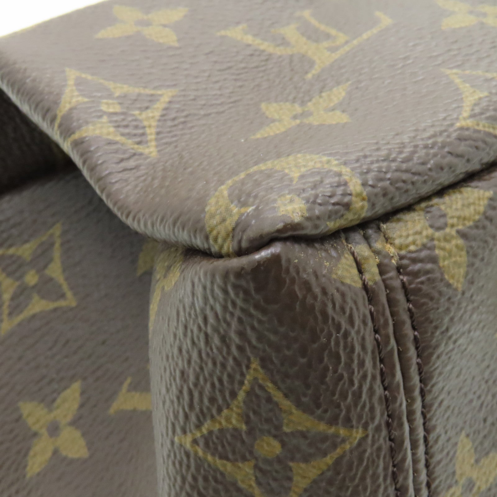 LOUIS VUITTON Monogram Pallas MM金扣手挽肩背兩用袋酒紅色