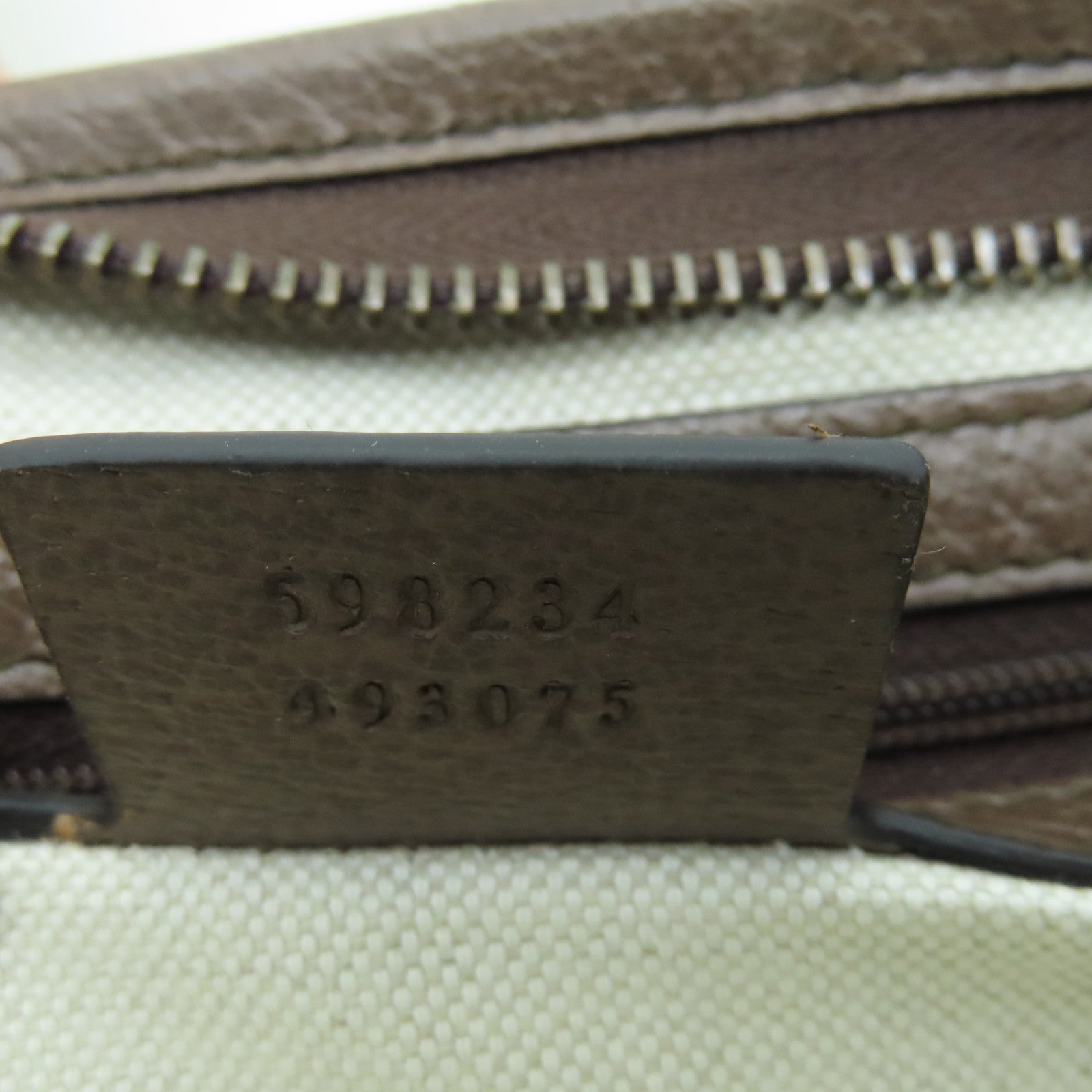 GUCCI Coated Canvas GG Supreme Ophidia GG Gold Buckle Clutch Brown/Beige