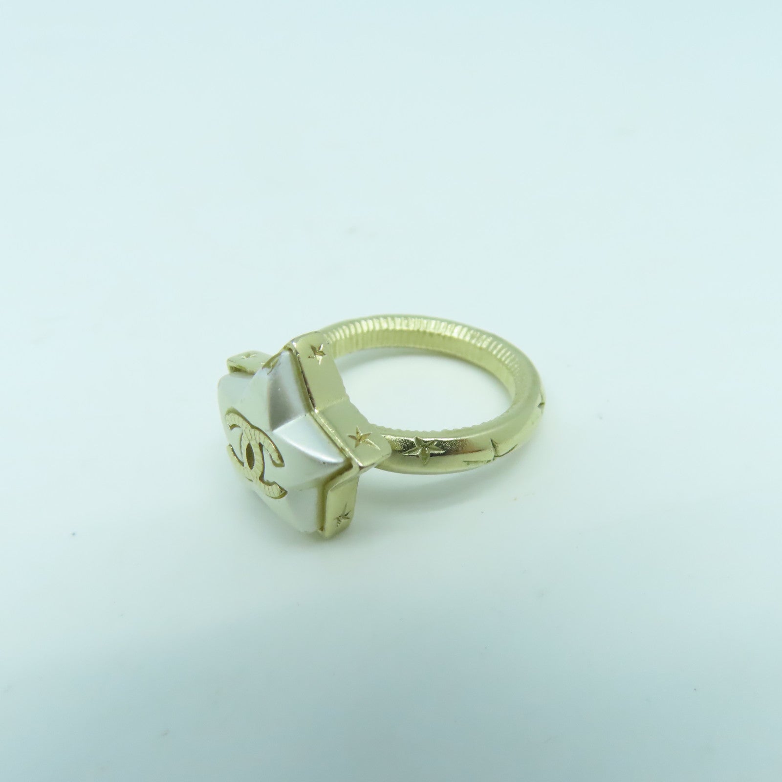 CHANEL 金屬Ring戒指US#5金色/銀色