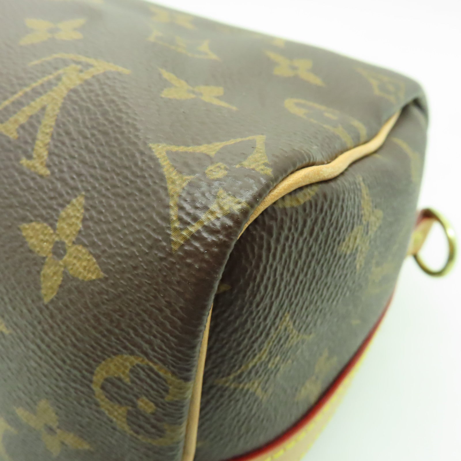 LOUIS VUITTON Monogram Speedy 25金扣手挽肩背兩用袋啡色