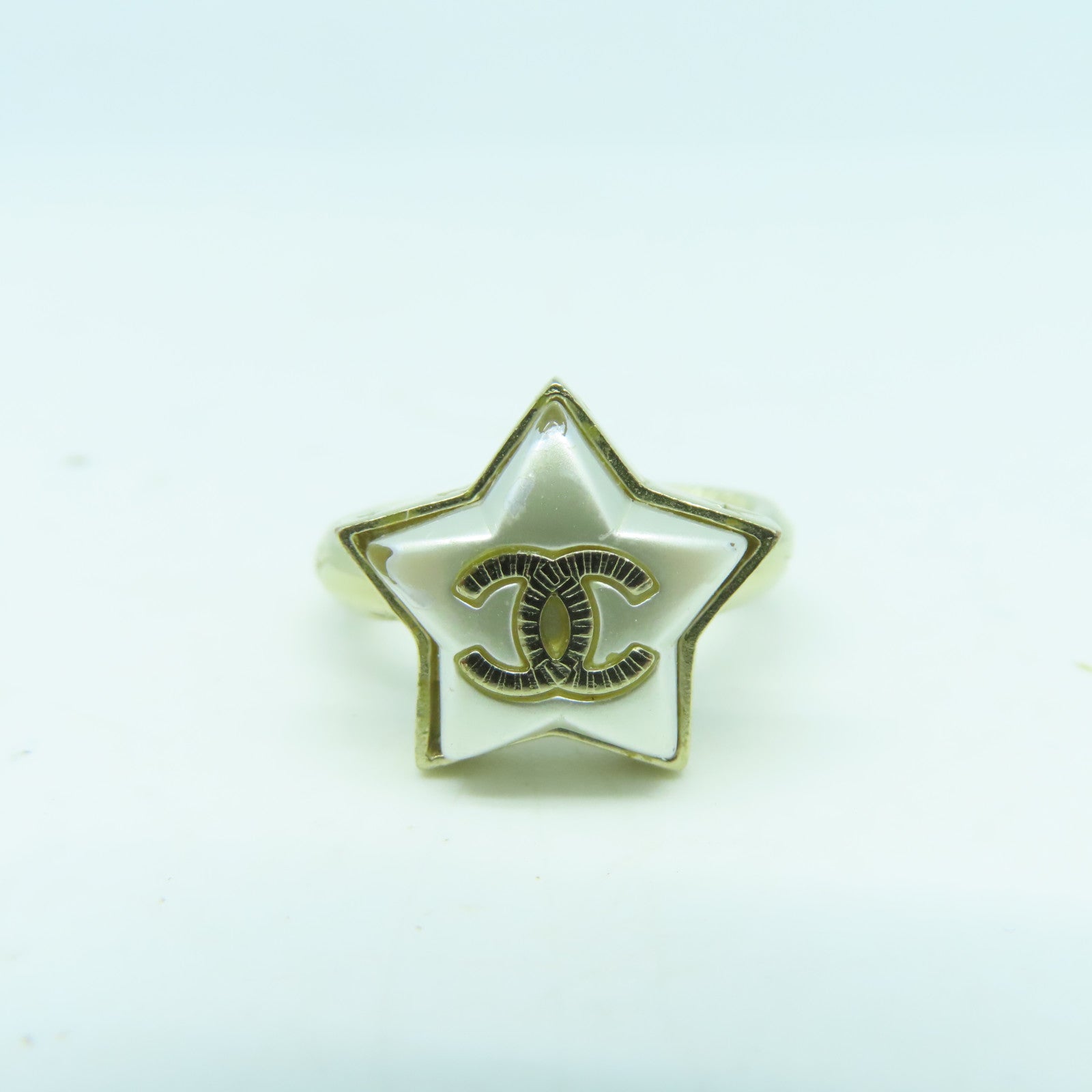 CHANEL 金屬Ring戒指US#5金色/銀色