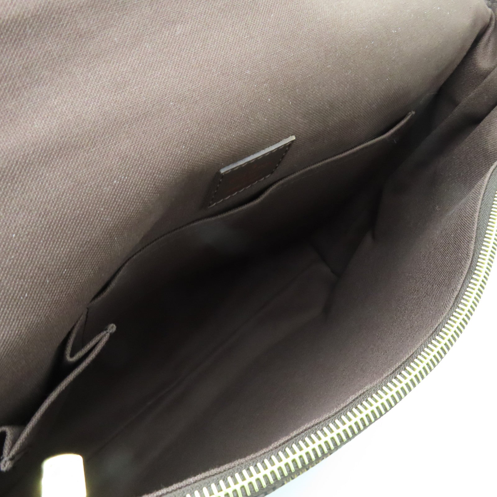 LOUIS VUITTON Damier Brooklyn GM金扣肩背袋啡色