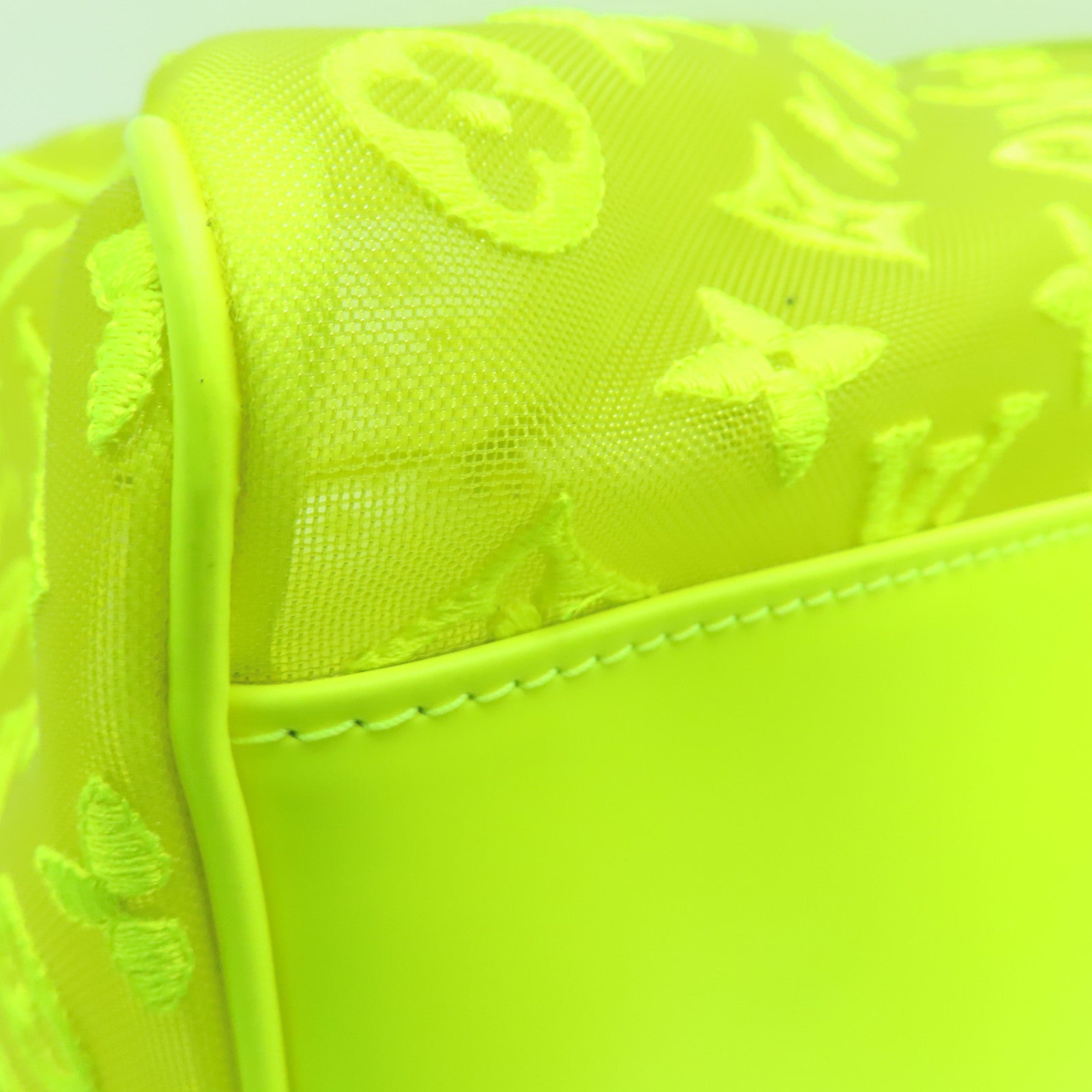 LOUIS VUITTON Monogram Keepall Bandoulie 50 Boston Bag銀扣波士顿包黃色