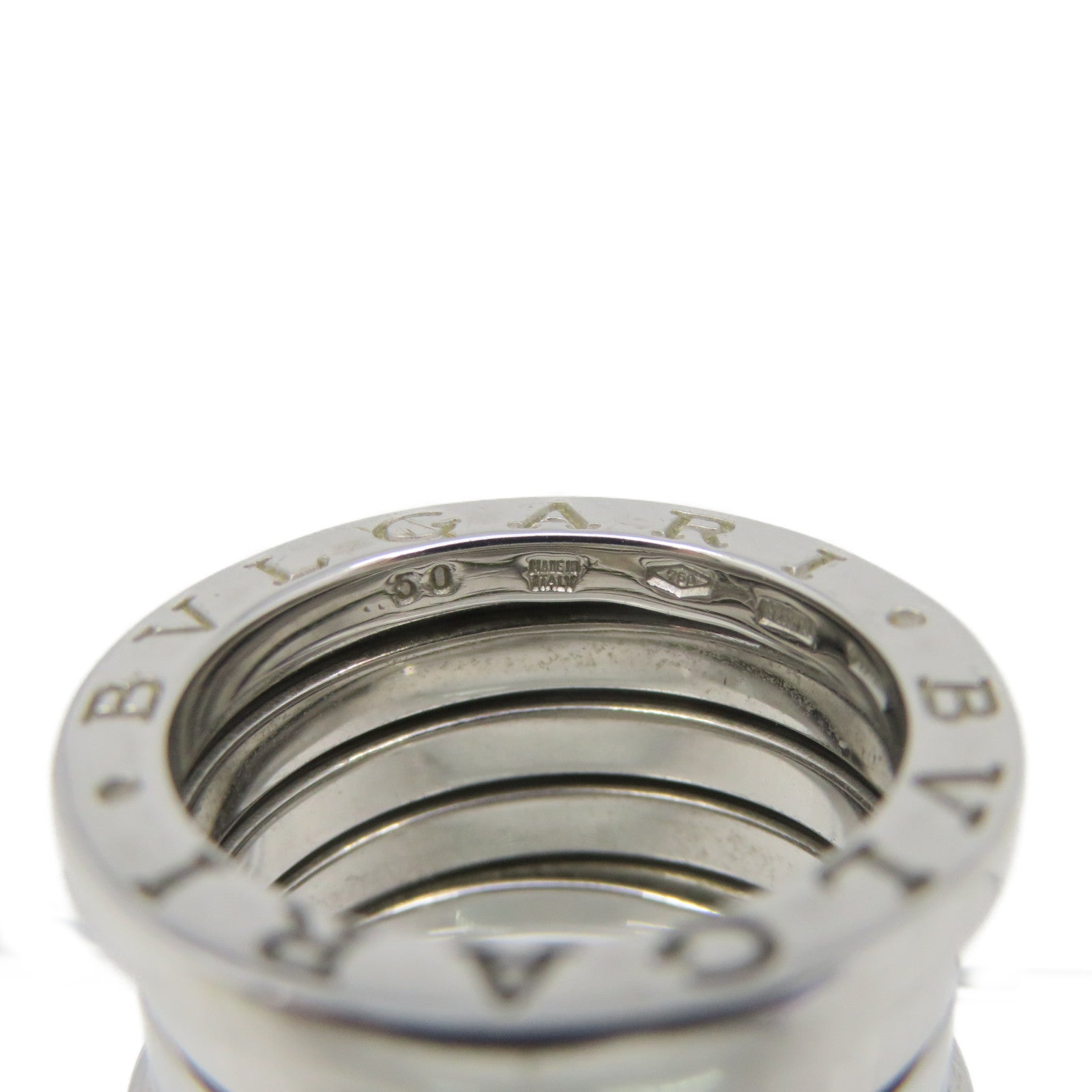 BVLGARI 18K白金B-zero Ring戒指BVLGARI#50/#5
