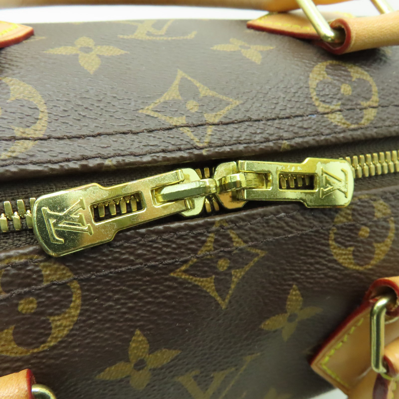 LOUIS VUITTON Monogram Speedy 25金扣手挽肩背兩用袋啡色