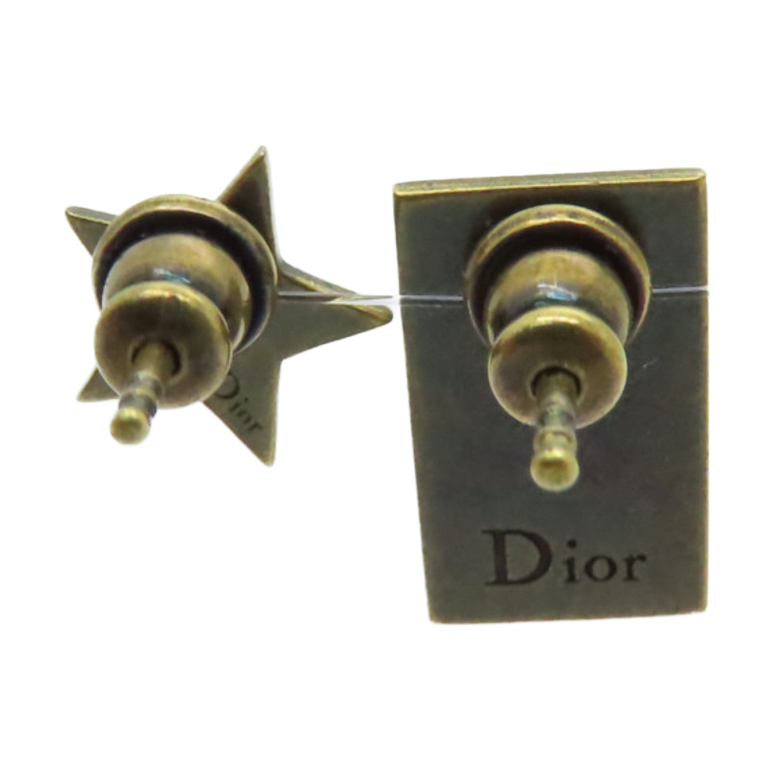 Dior 金屬Earrings耳環黑色/金色