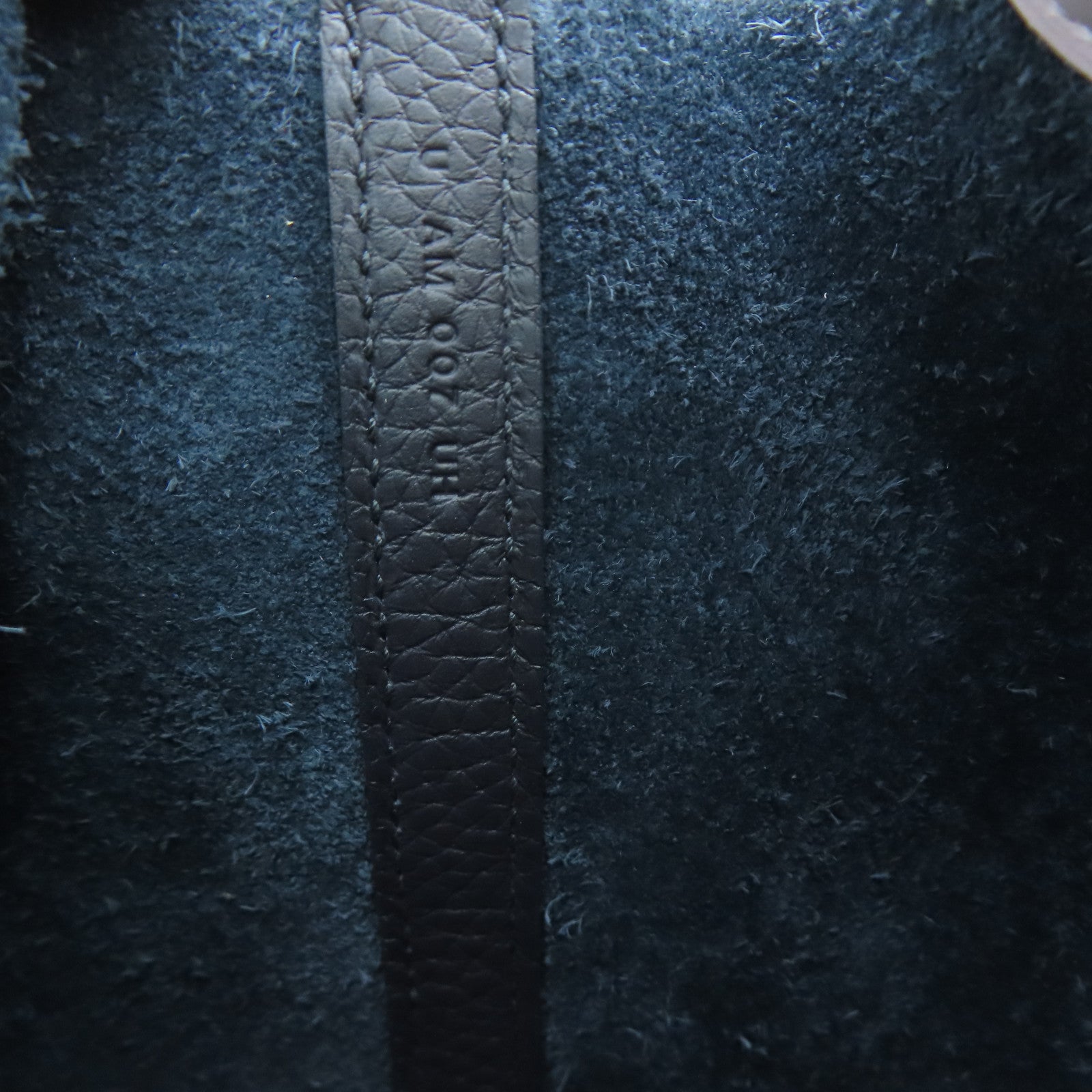 HERMES Taurillon Clemence Leather Picotin PM Gold Buckle Handle Bag Navy Black/Light Lilac