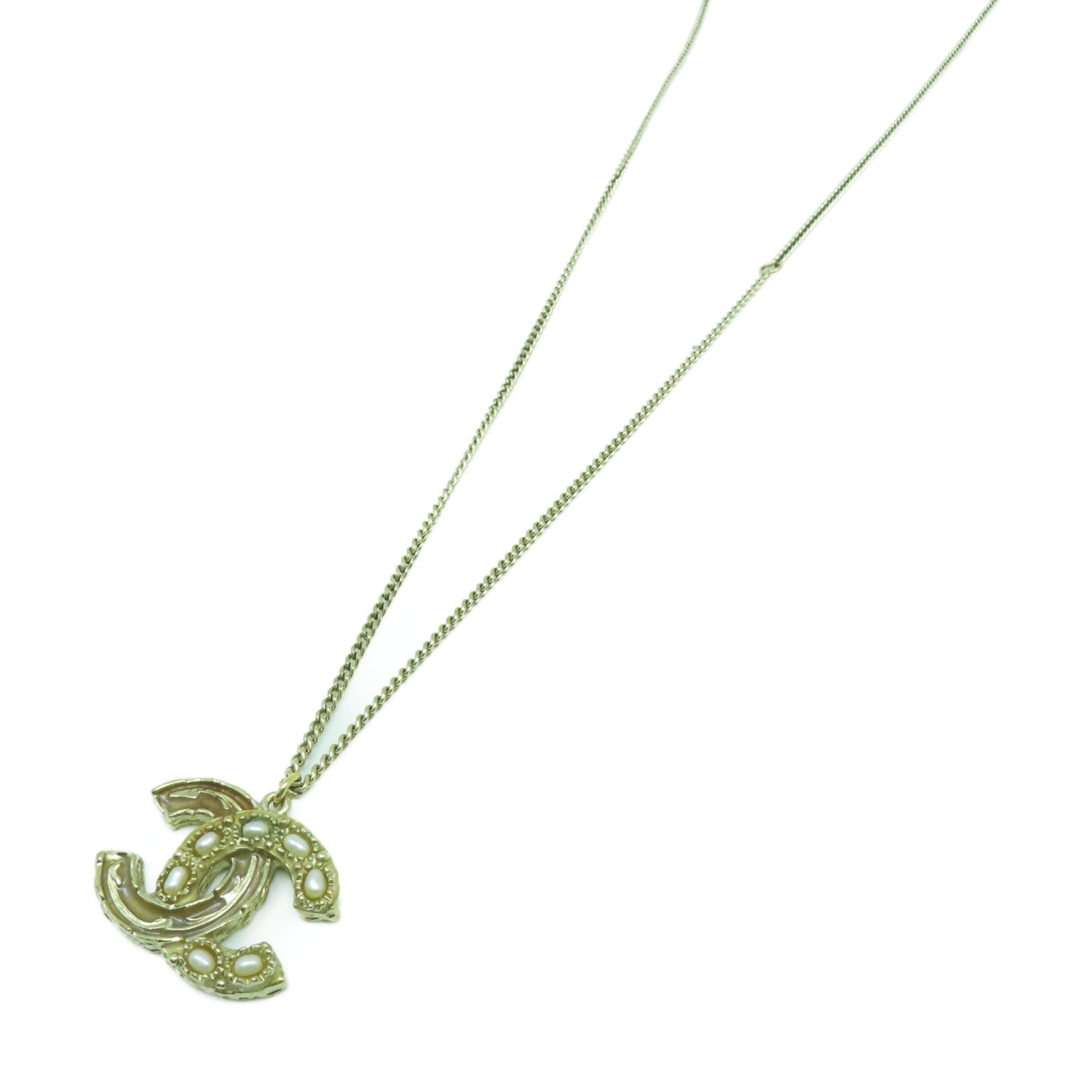 CHANEL 金屬Necklace項鍊金色