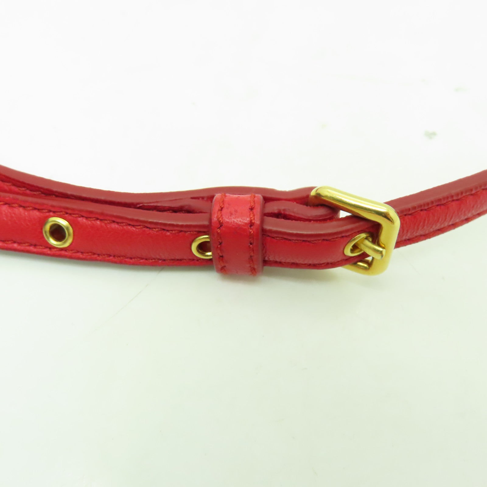 Miu Miu 羊皮皮革2 Way Shoulder Clutch Bag金扣手拿包肩背兩用袋紅色