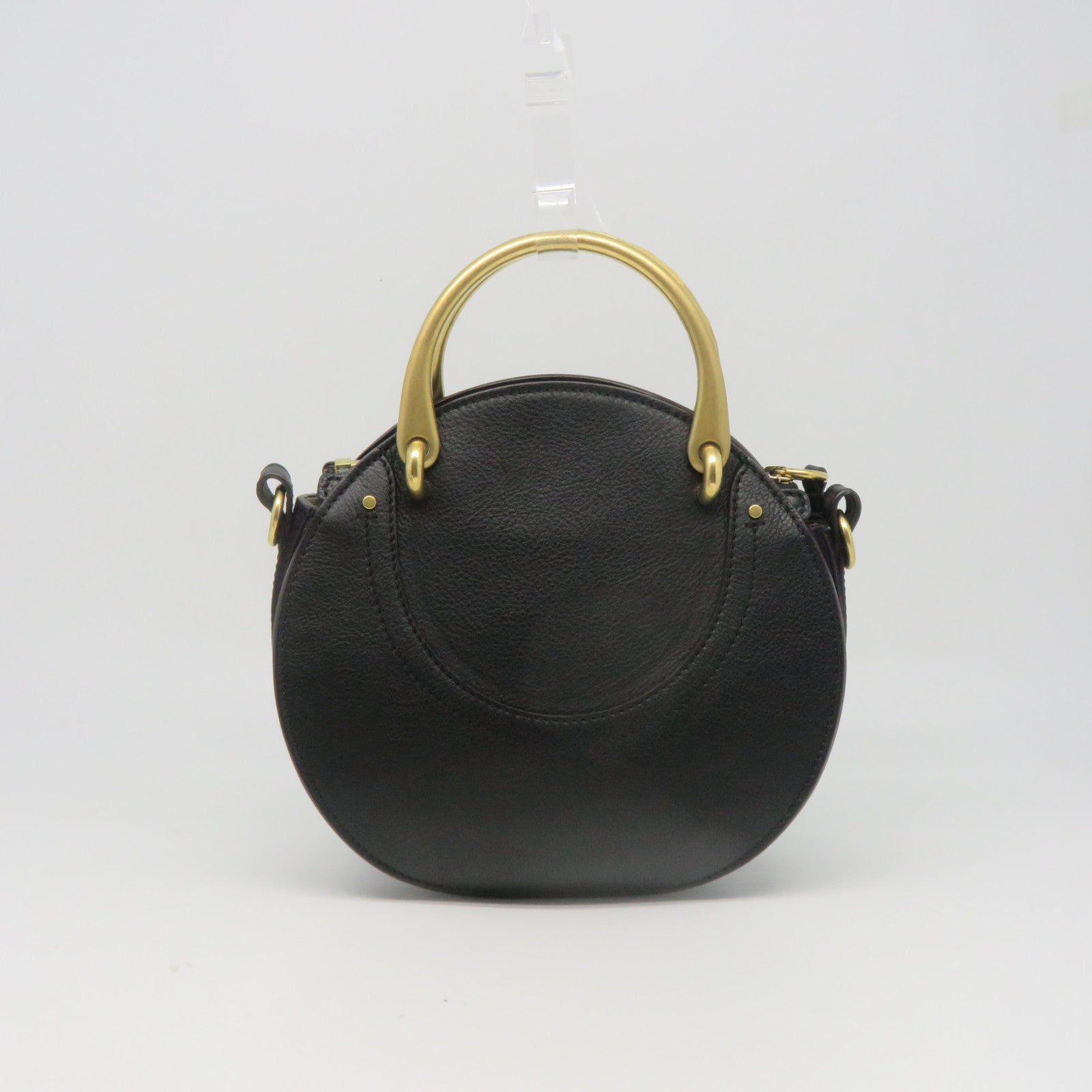 Chloe 【激減優惠】牛皮皮革麂皮皮革Pixie Bag金扣手挽肩背兩用袋黑色