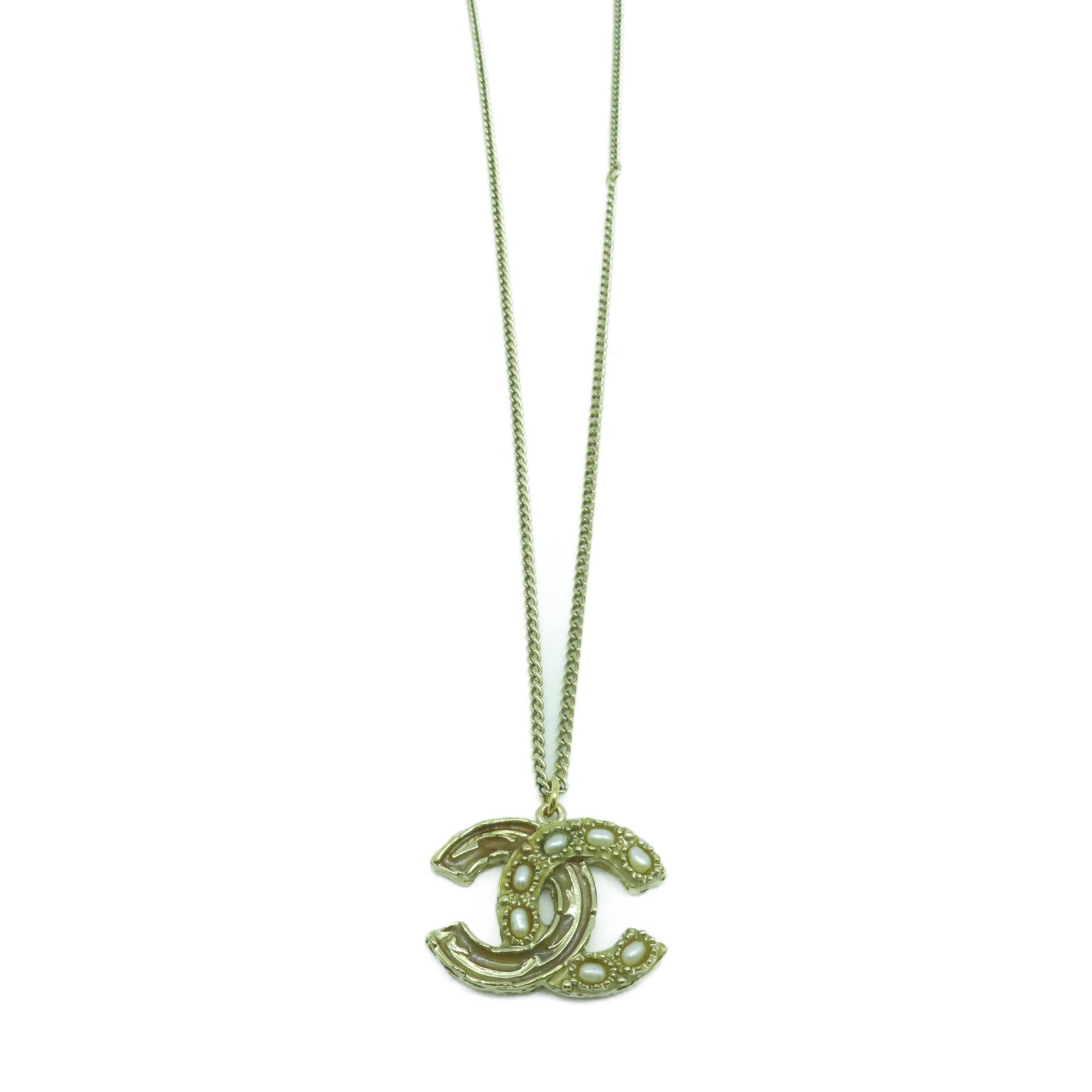 CHANEL 金屬Necklace項鍊金色