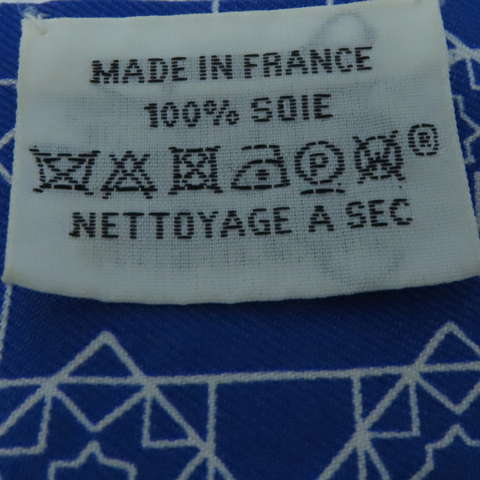 HERMES 丝质Twilly丝巾浅蓝色
