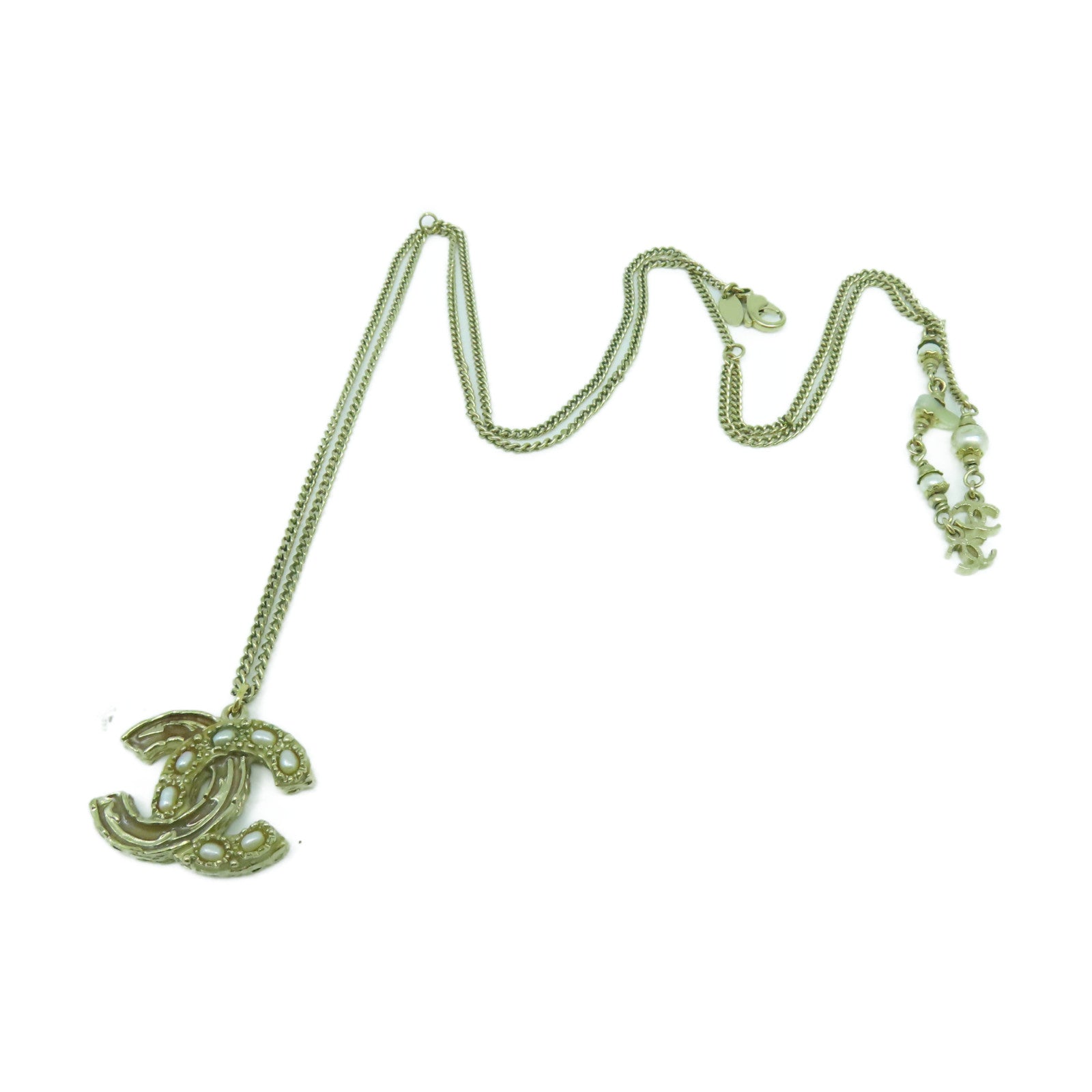 CHANEL 金屬Necklace項鍊金色