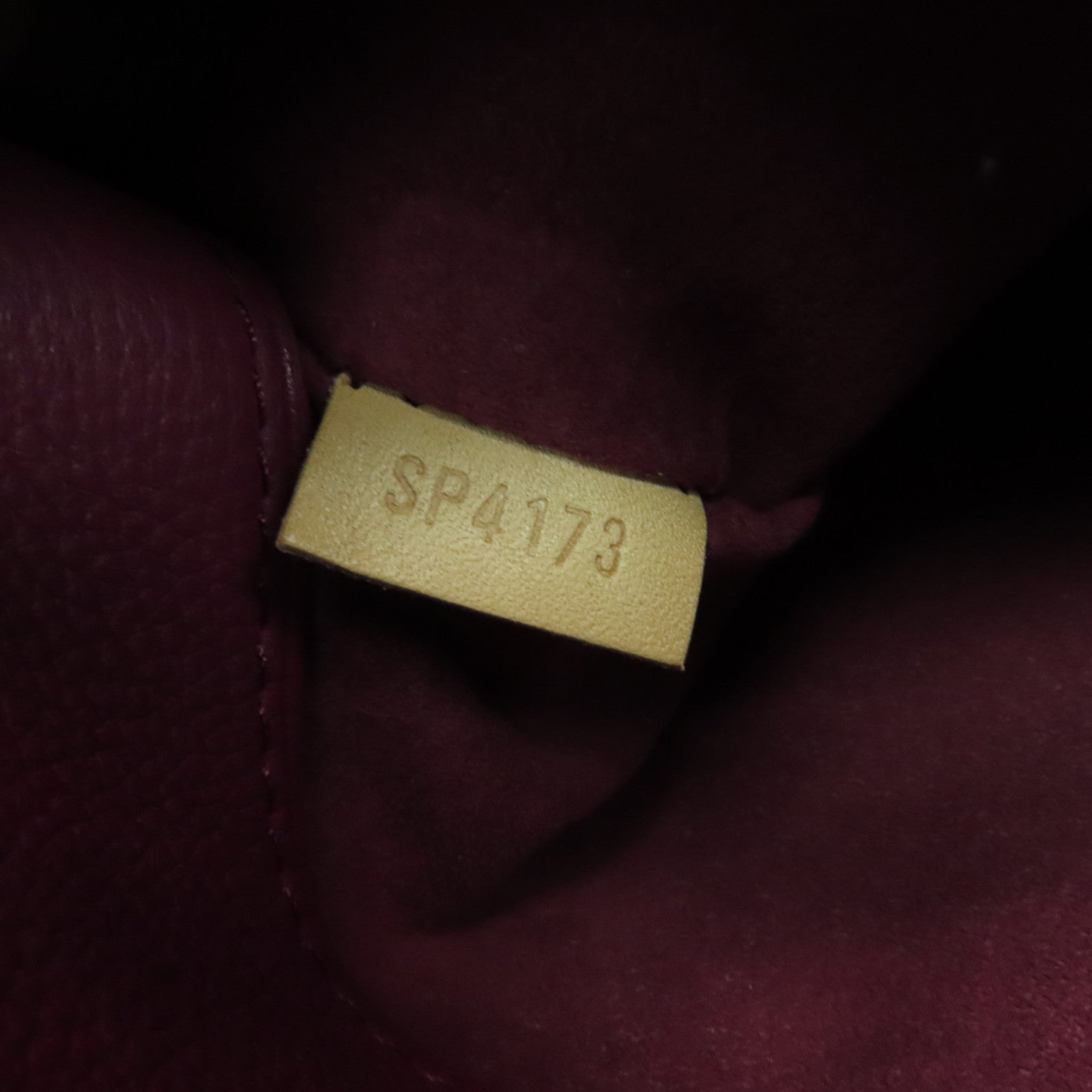LOUIS VUITTON Monogram Pallas MM金扣手挽肩背兩用袋酒紅色
