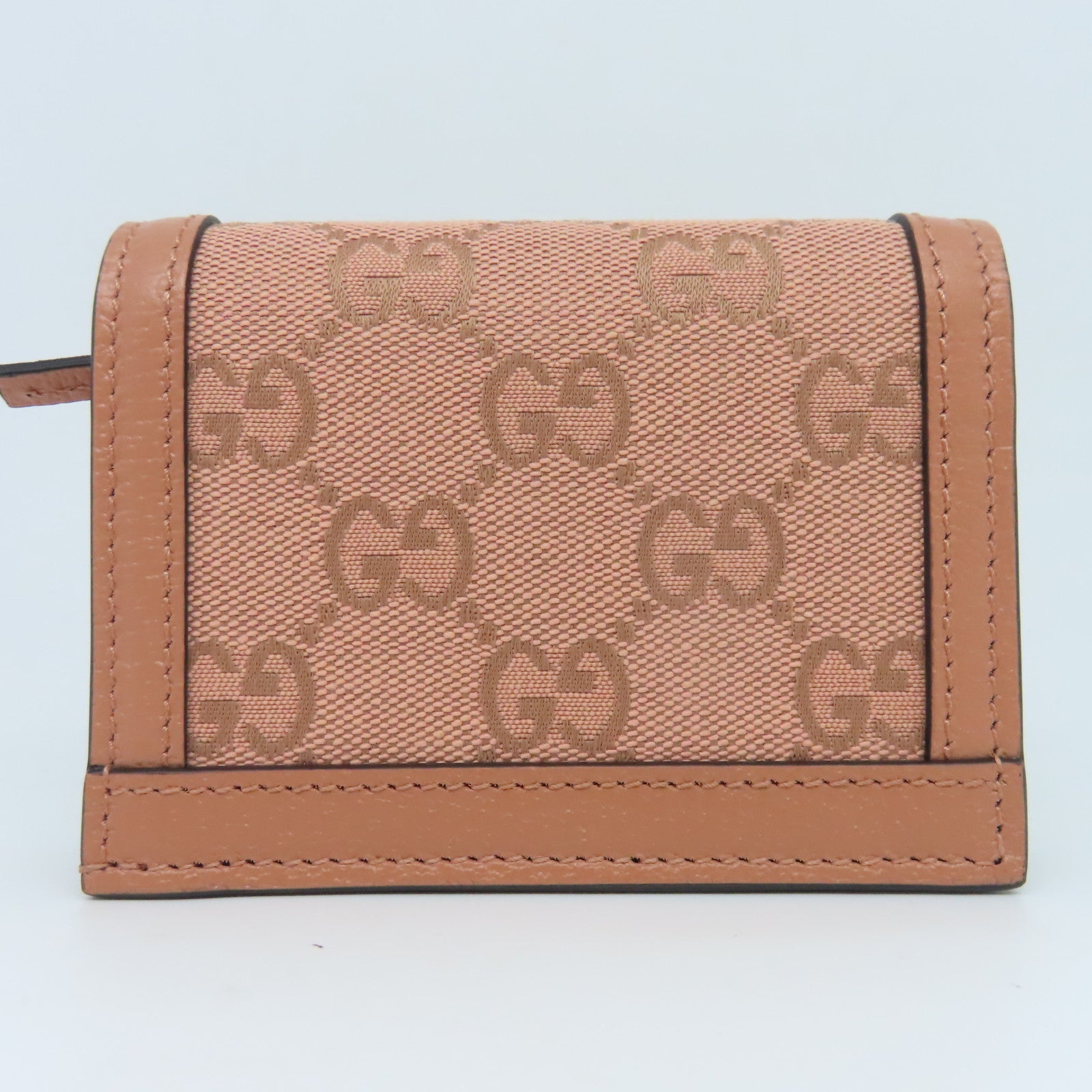 GUCCI 帆布Wallet金扣錢包粉紅色
