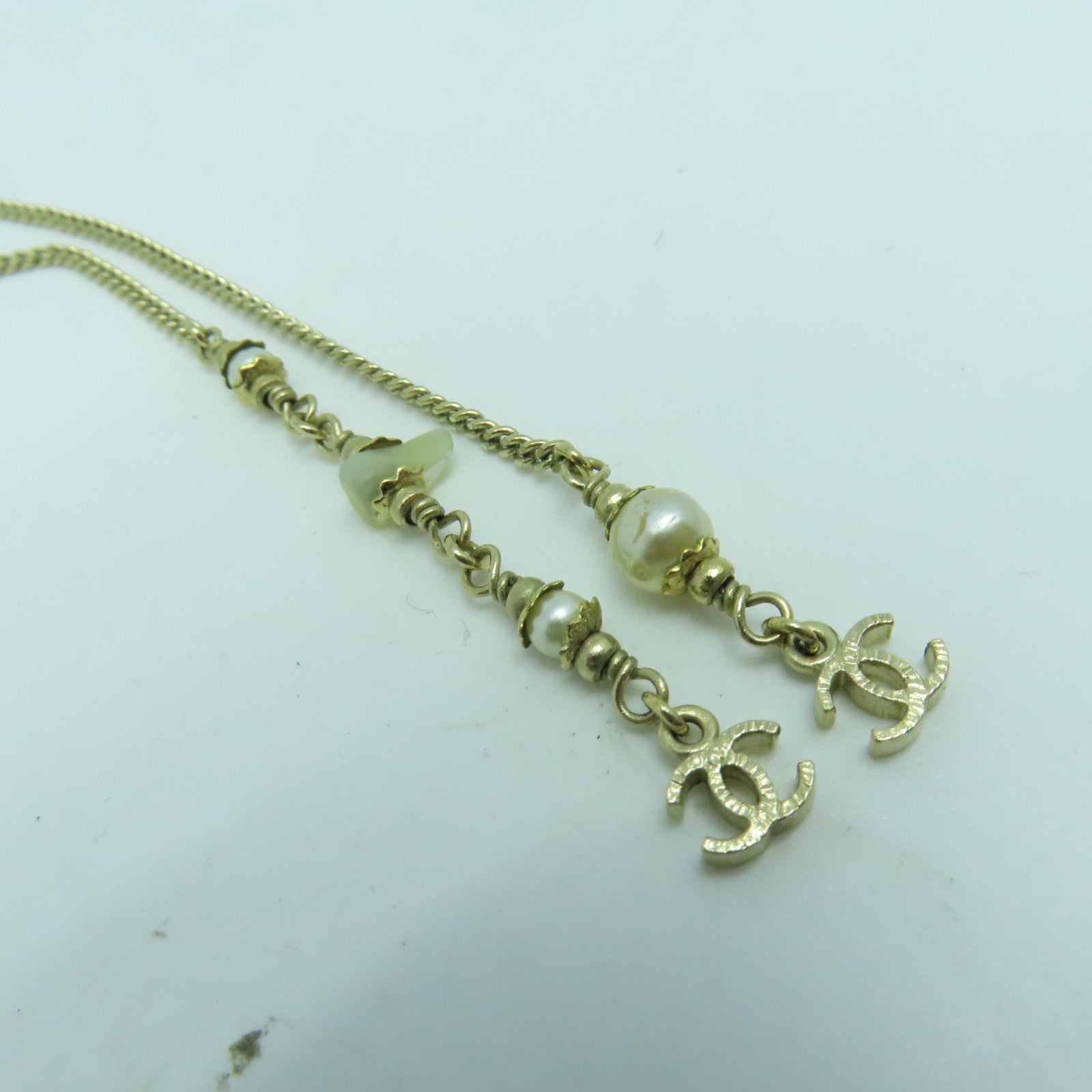 CHANEL 金屬Necklace項鍊金色