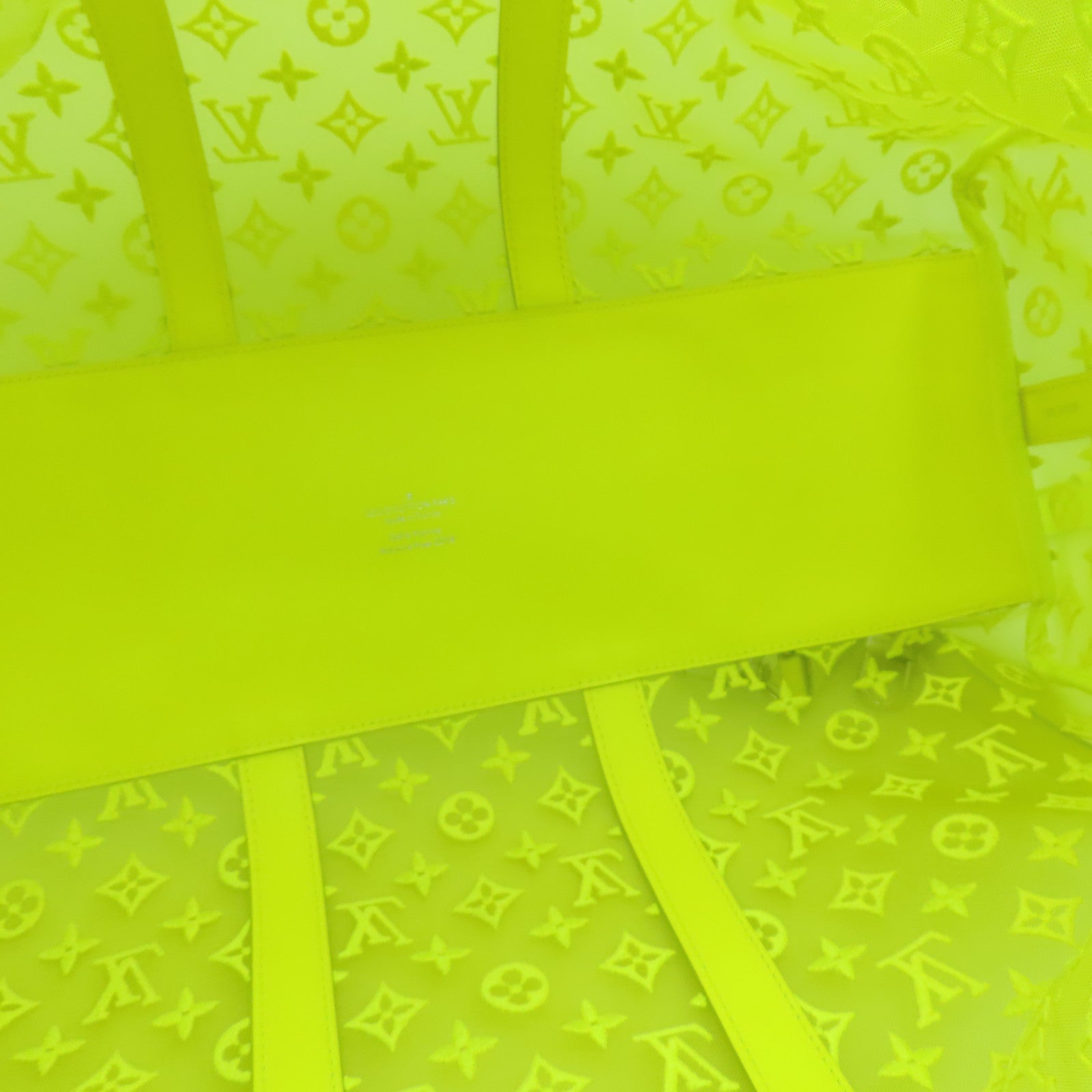 LOUIS VUITTON Monogram Keepall Bandoulie 50 Boston Bag銀扣波士顿包黃色