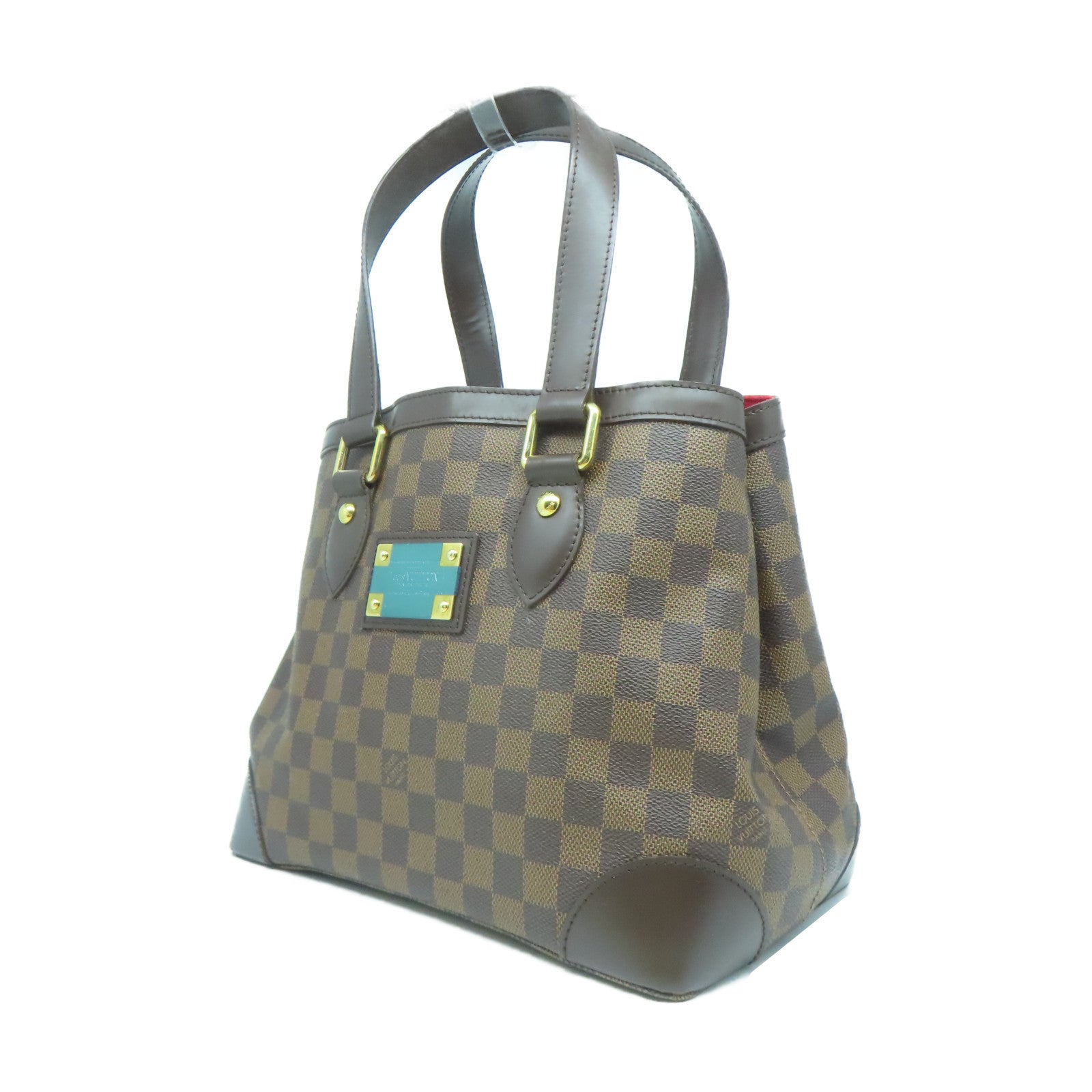 LOUIS VUITTON Damier Hampstead PM金扣手挽袋啡色