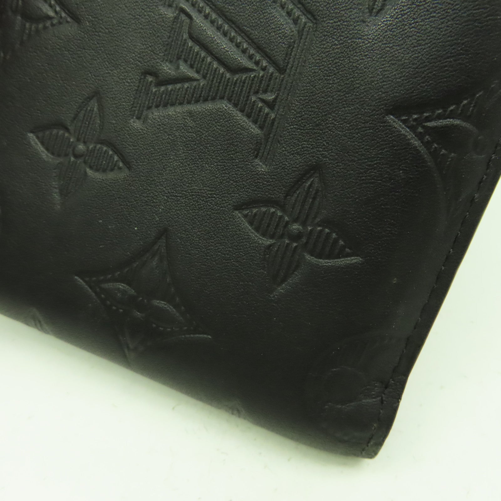 LOUIS VUITTON Monogram Shadow Multiple Wallet錢包黑色