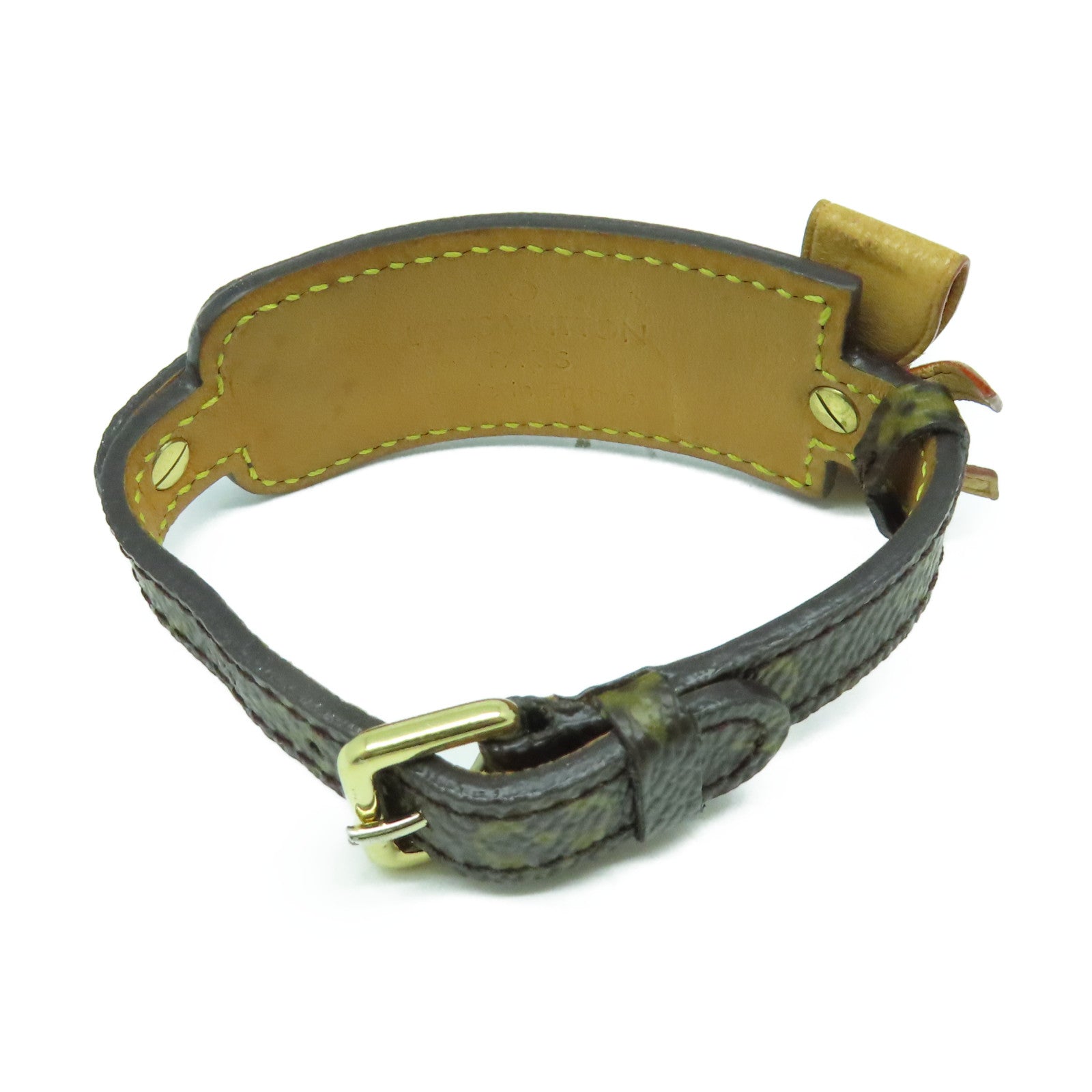LOUIS VUITTON Monogram Bracelet金扣手鐲啡色
