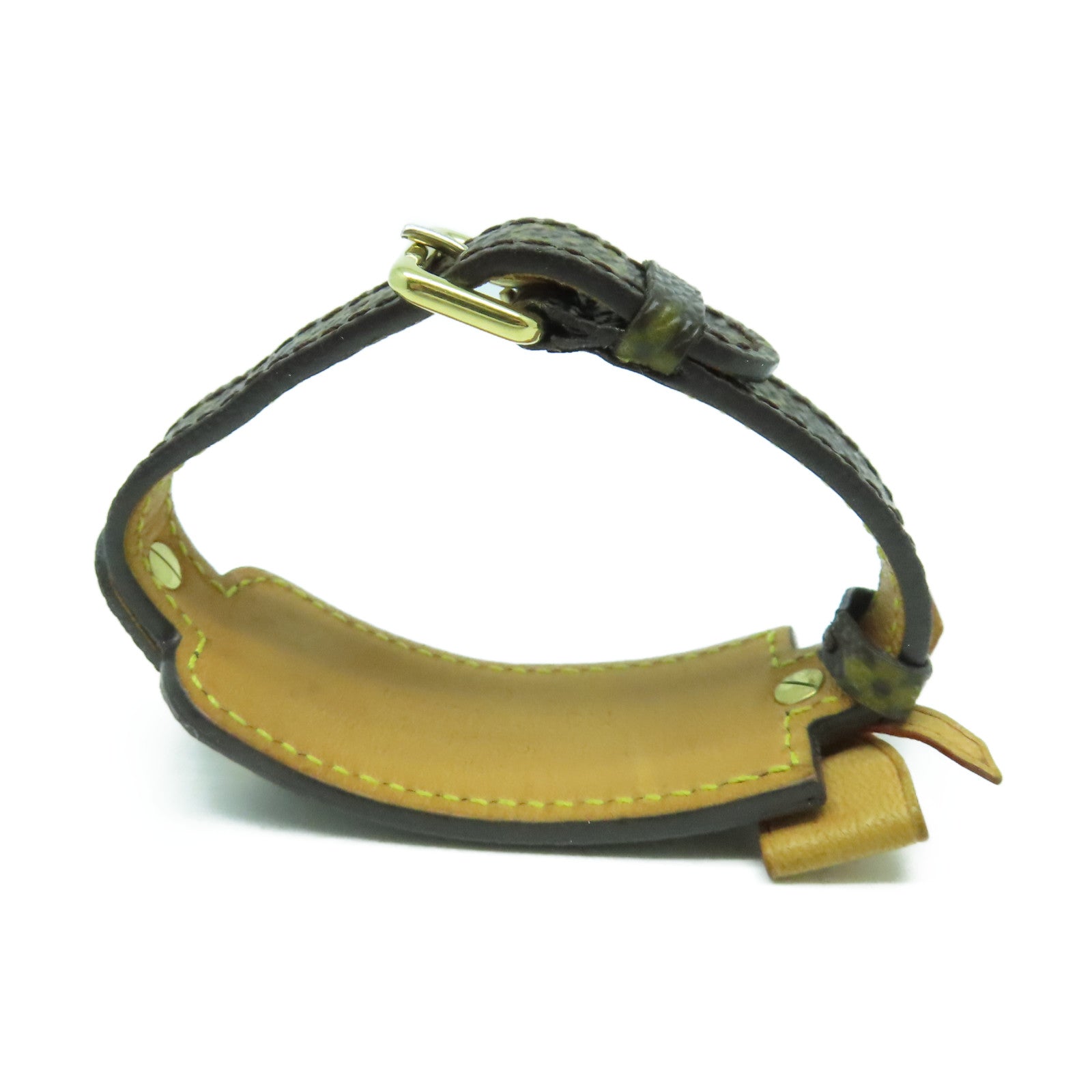 LOUIS VUITTON Monogram Bracelet金扣手鐲啡色