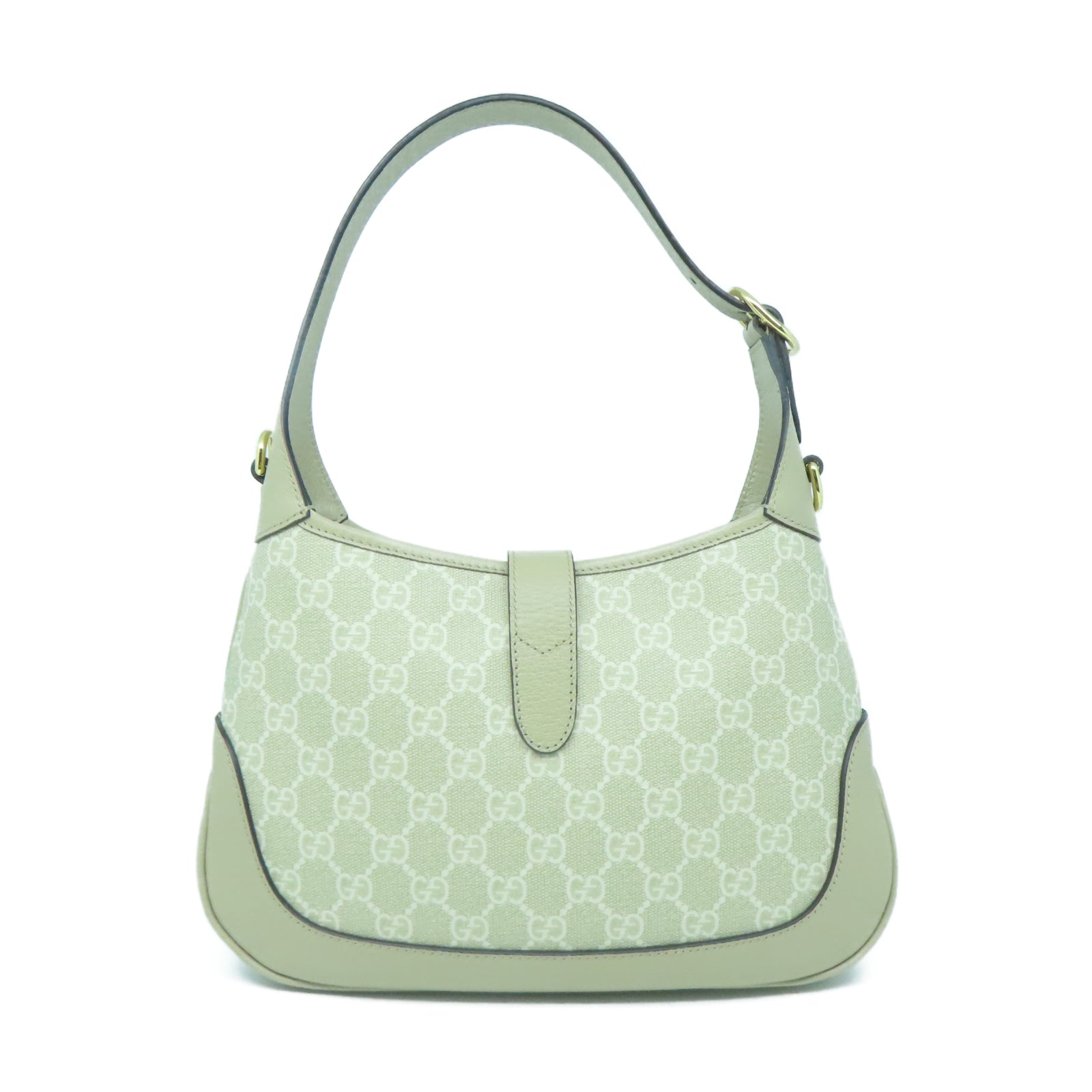 GUCCI 【激減優惠】帆布2 Way Shoulder金扣手挽肩背兩用袋米色