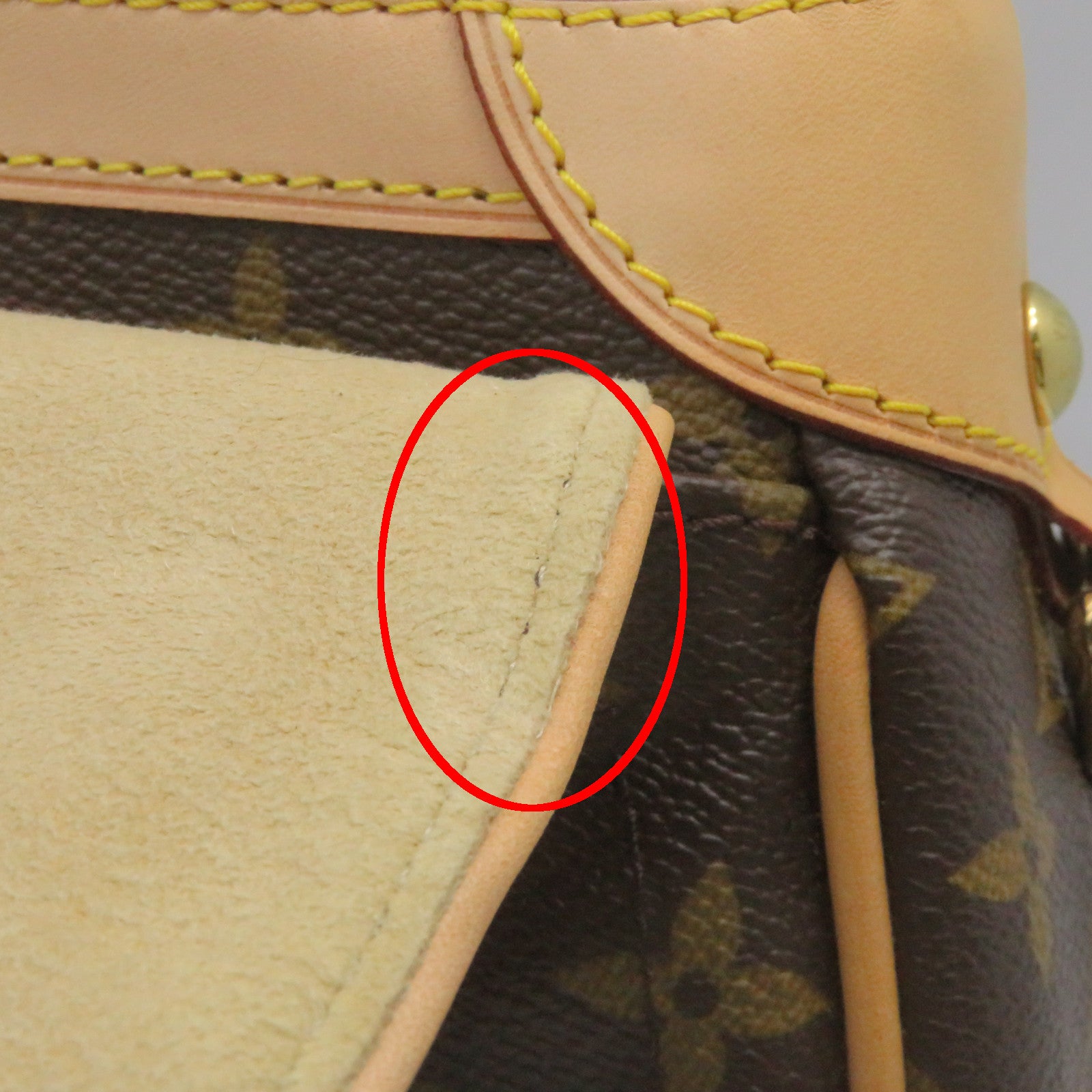LOUIS VUITTON Monogram Beverly MM Gold Buckle Shoulder Bag Brown