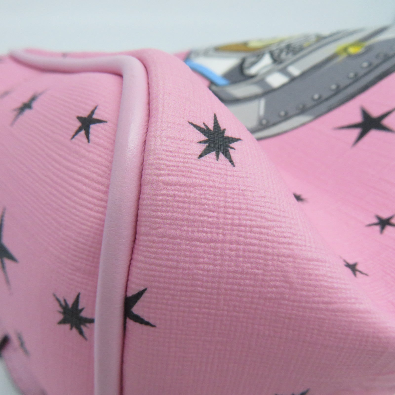 MOSCHINO 塗層帆布Clutch/Pouch銀扣手拿包粉紅色