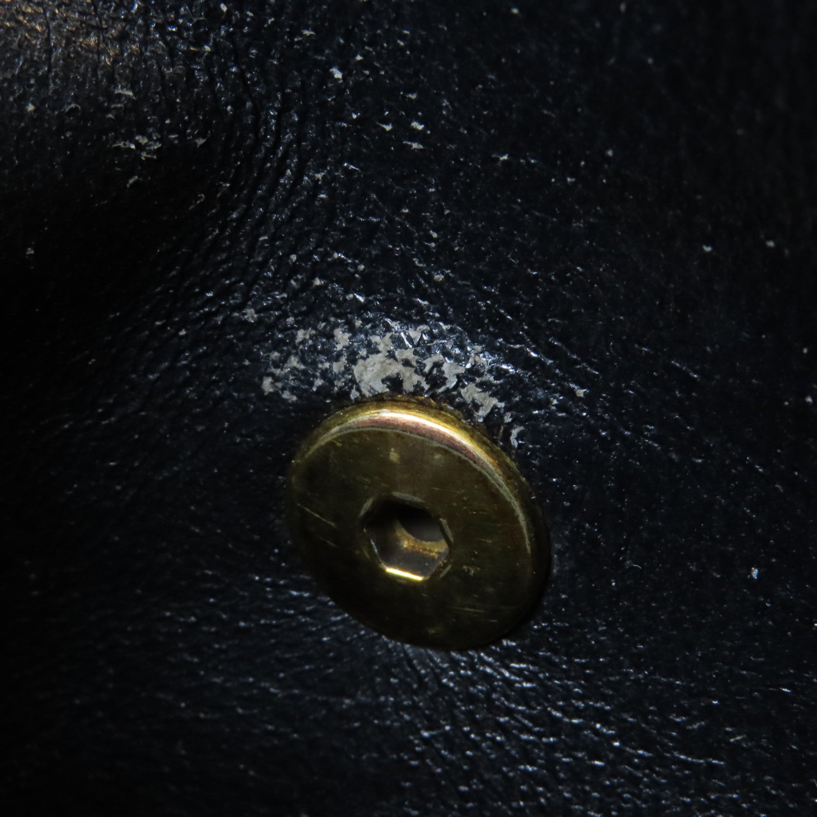 CHANEL 菱格羊皮皮革Chain Shoulder Bag金扣鏈帶肩背袋黑色