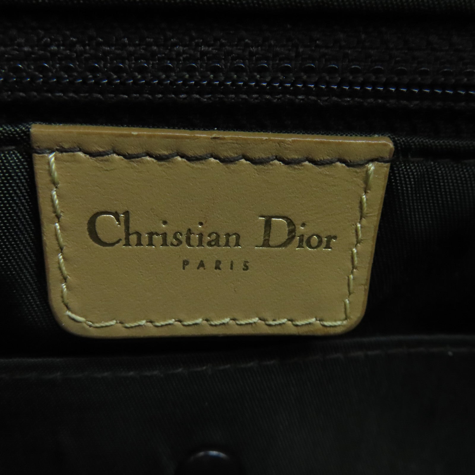 Dior canvas Shoulder Bag gold buckle shoulder bag brown