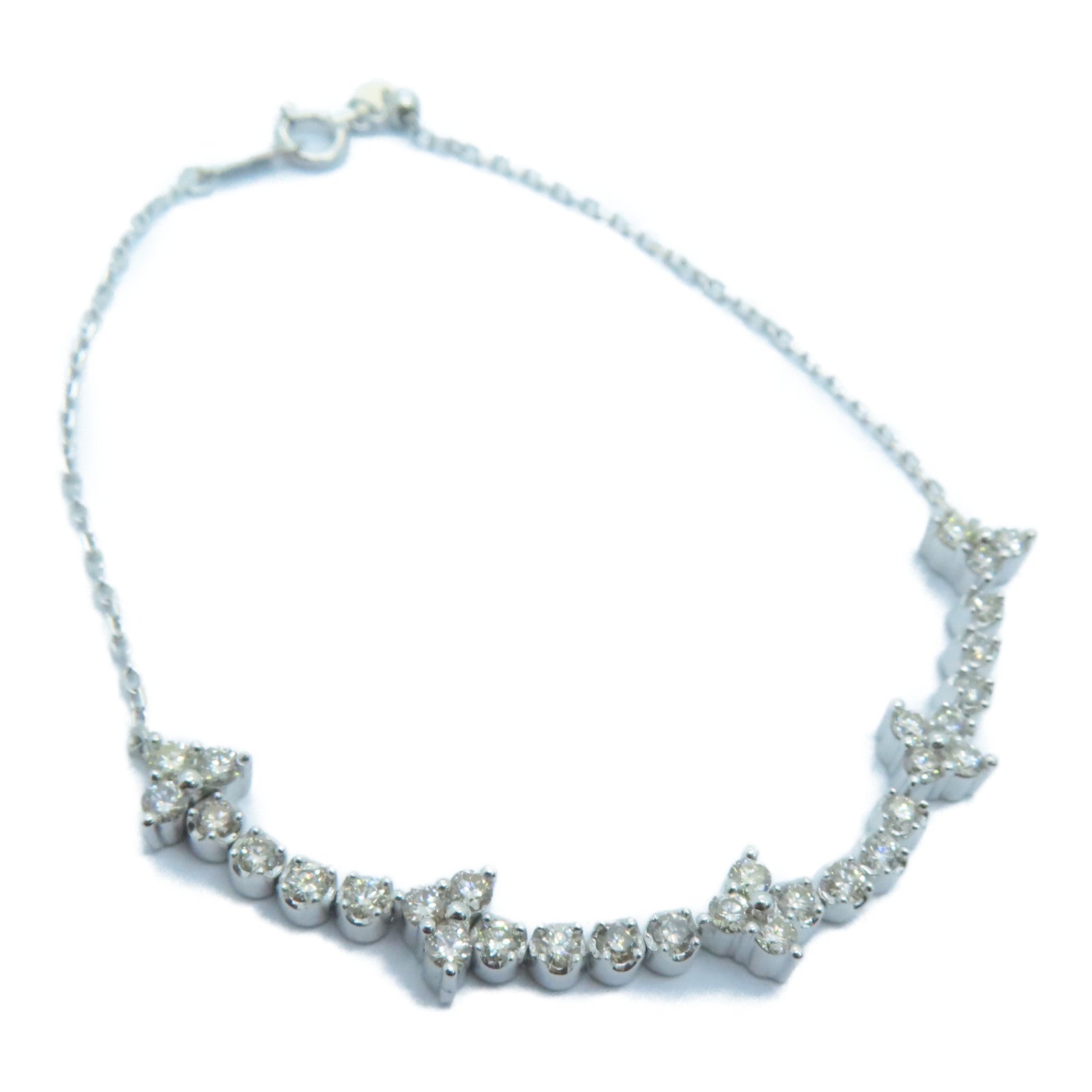 JEWELRY 【激減優惠】18k白金Diamond Bracelet鑽石手鍊